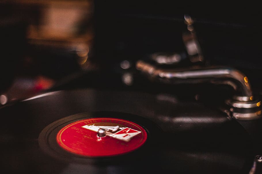 Red, Dark, Vintage, Technology, Analogue, Audio, Black, - Music - HD Wallpaper 