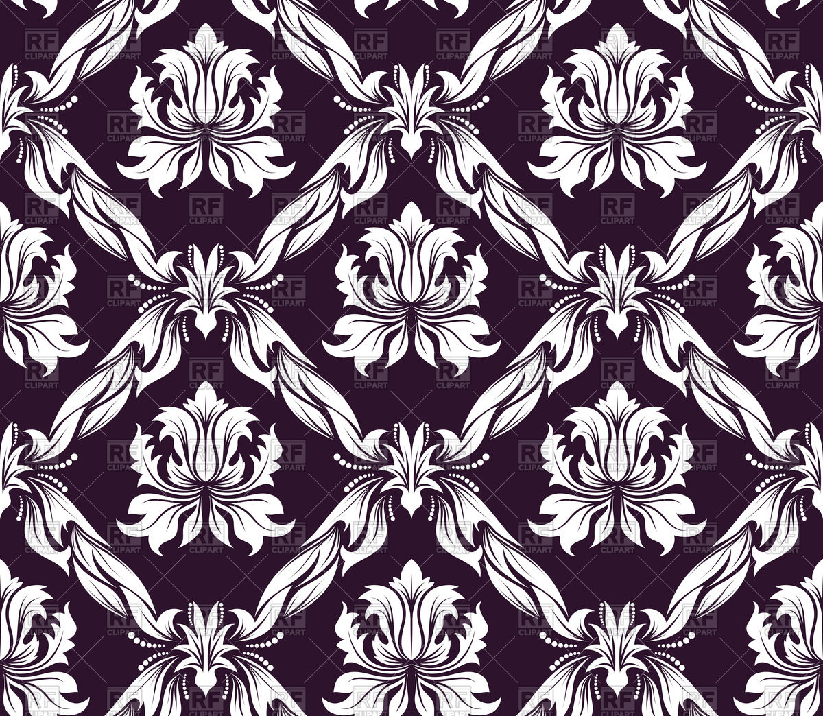 Seamless Damask Pattern - HD Wallpaper 