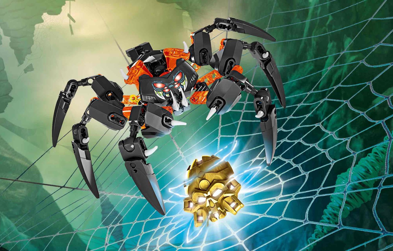 Photo Wallpaper Lego, Lego, Lord Of The Skull Spiders, - Lego Bionicle Skull Spider King - HD Wallpaper 