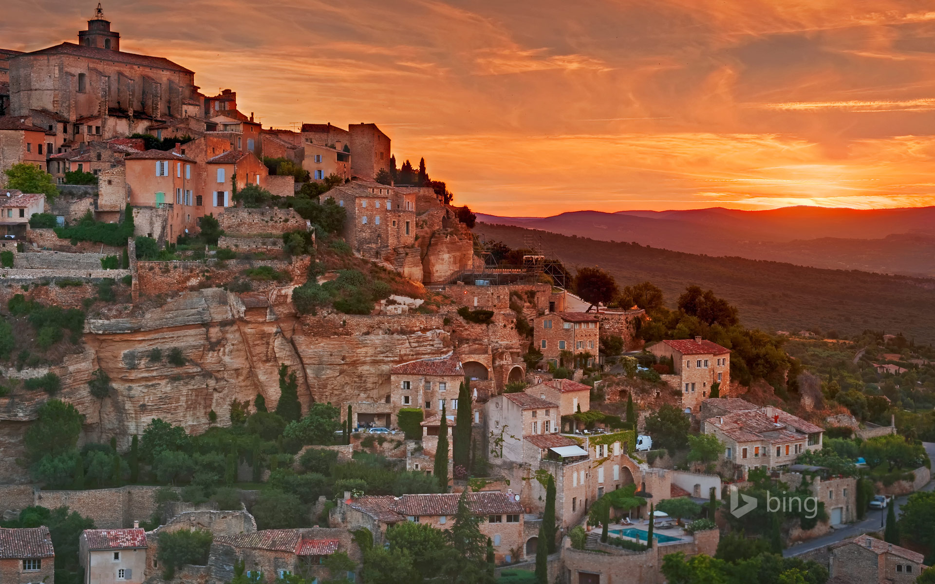 Provence France Wallpaper - Gordes - HD Wallpaper 