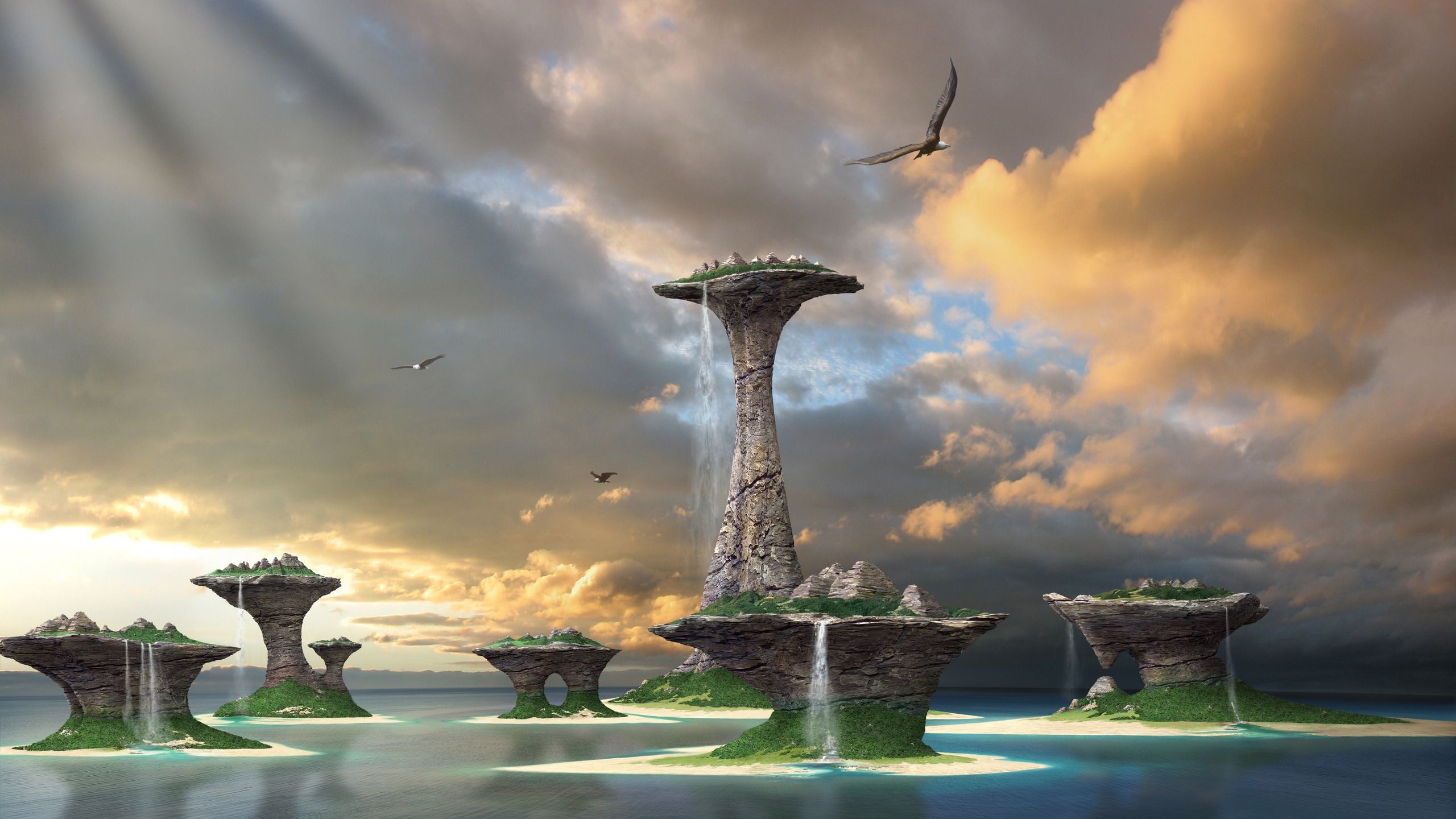 Fantasy Islands - HD Wallpaper 