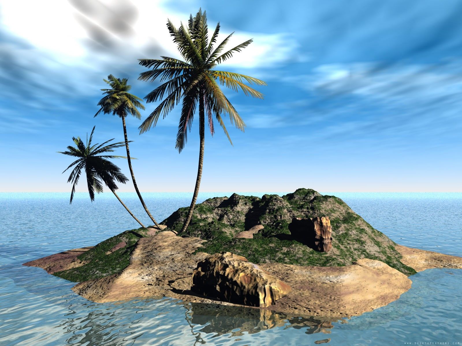 Rock Johnson On An Island - HD Wallpaper 