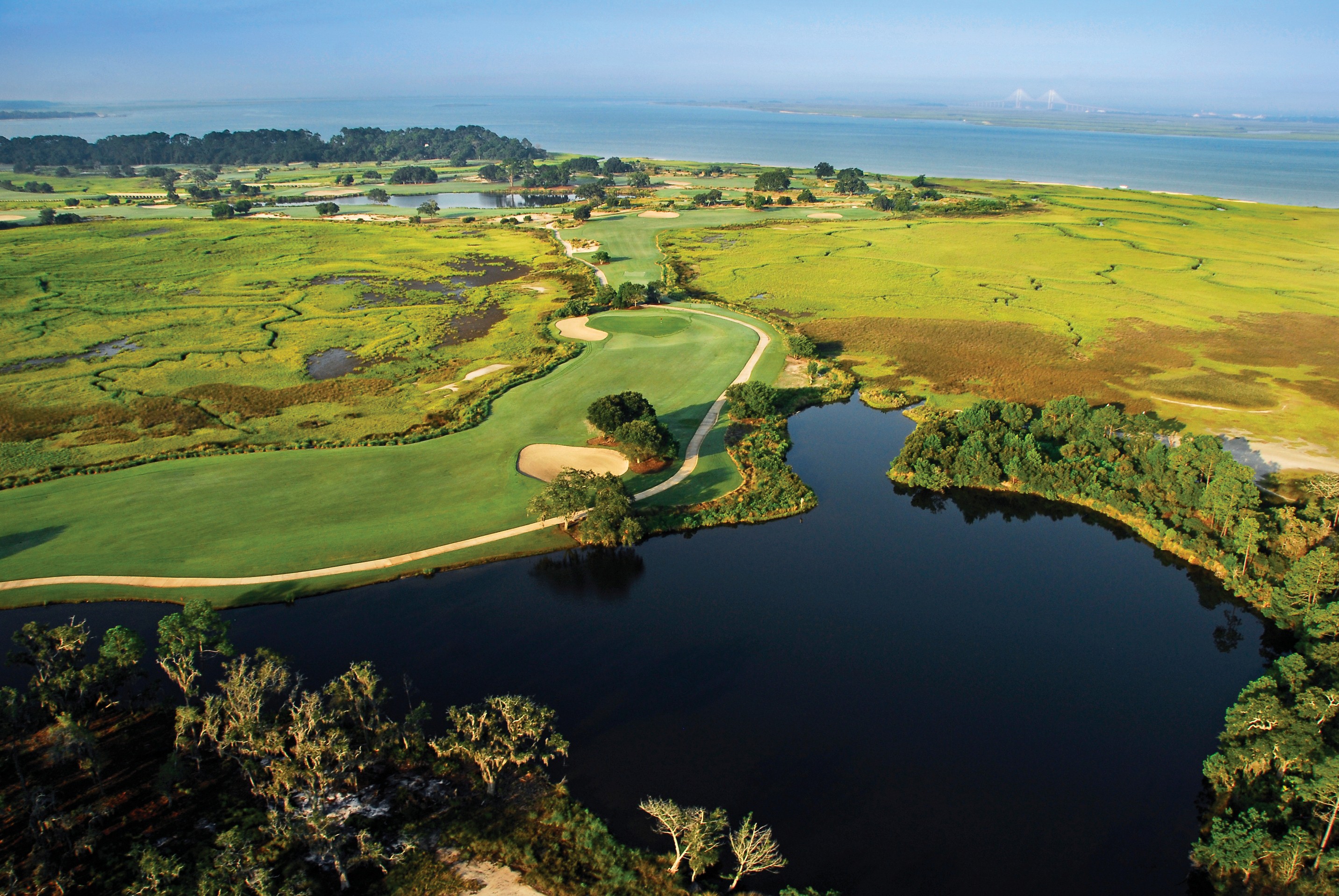 Beautiful Sea Island Golf Course United States Wallpaper - Fond D Écran Belle Ile En Mer - HD Wallpaper 