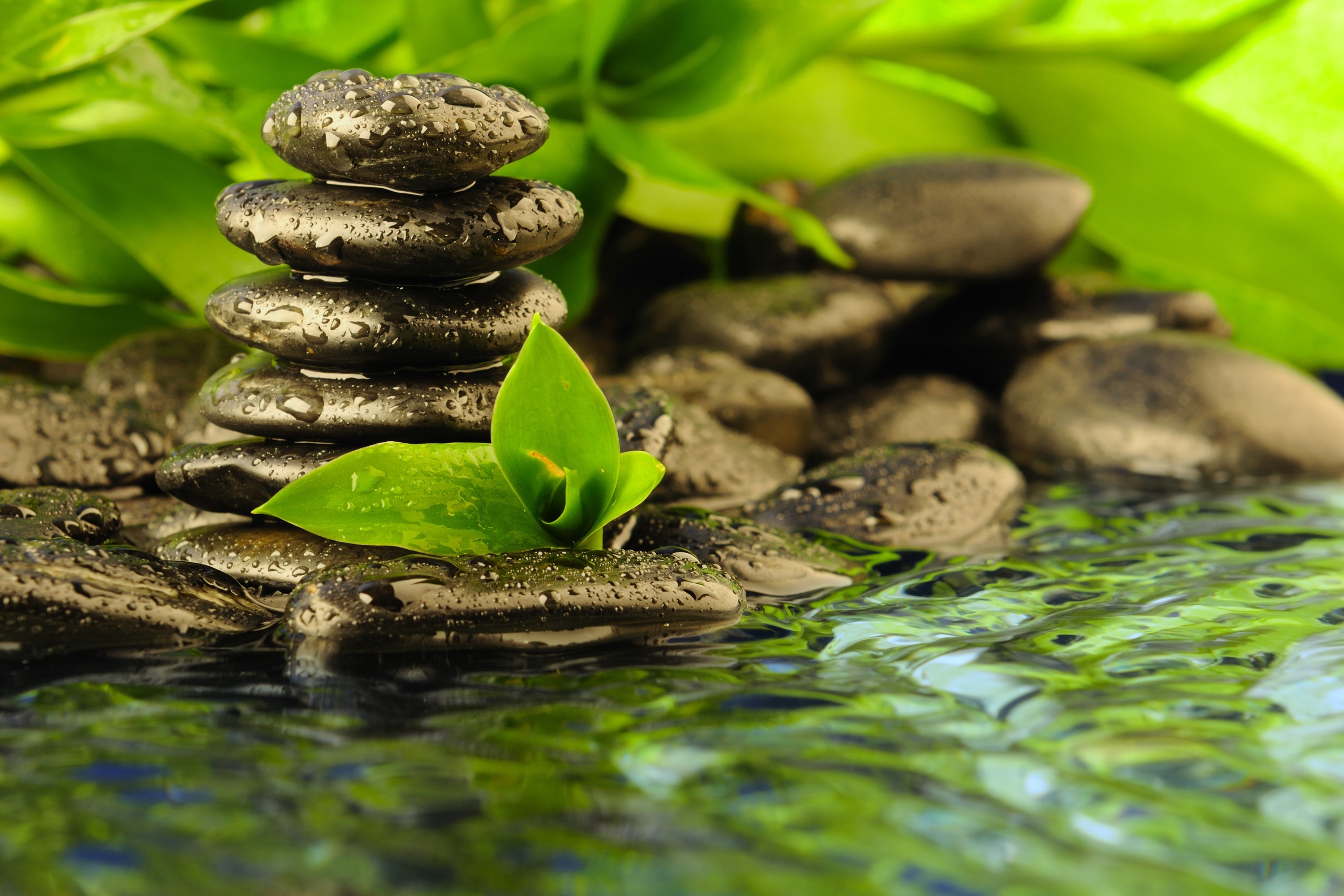 Nature, Backgrounds, Good, Version, High, Definition, - Stone With Water - HD Wallpaper 