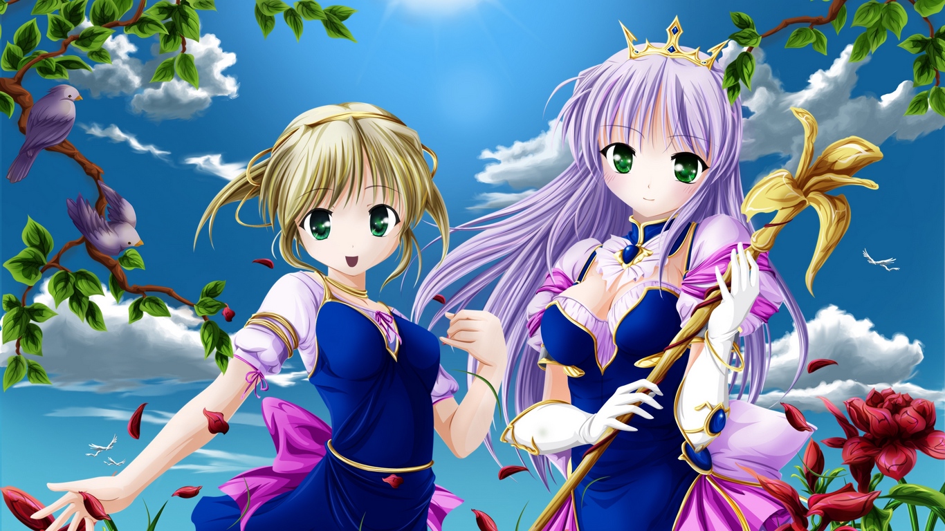 Wallpaper Girl, Cute, Nature, Bird, Smile - Galaxy Cute Girl - HD Wallpaper 