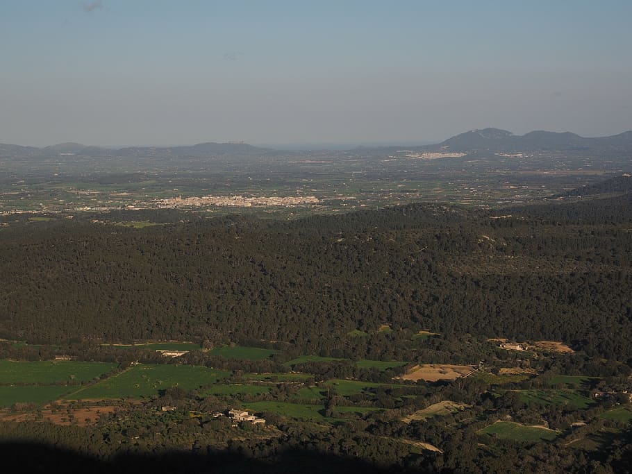 Mallorca, Landscape, Foresight, Good View, Puig De - Aerial Photography - HD Wallpaper 
