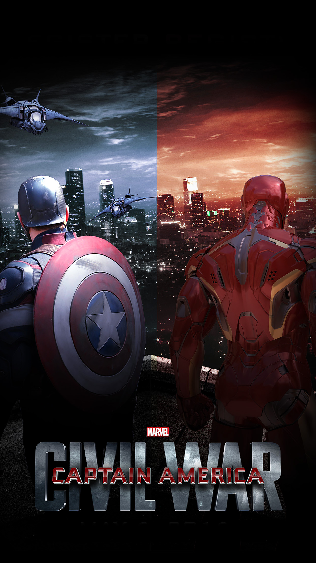 Civil War Marvel Banner - HD Wallpaper 