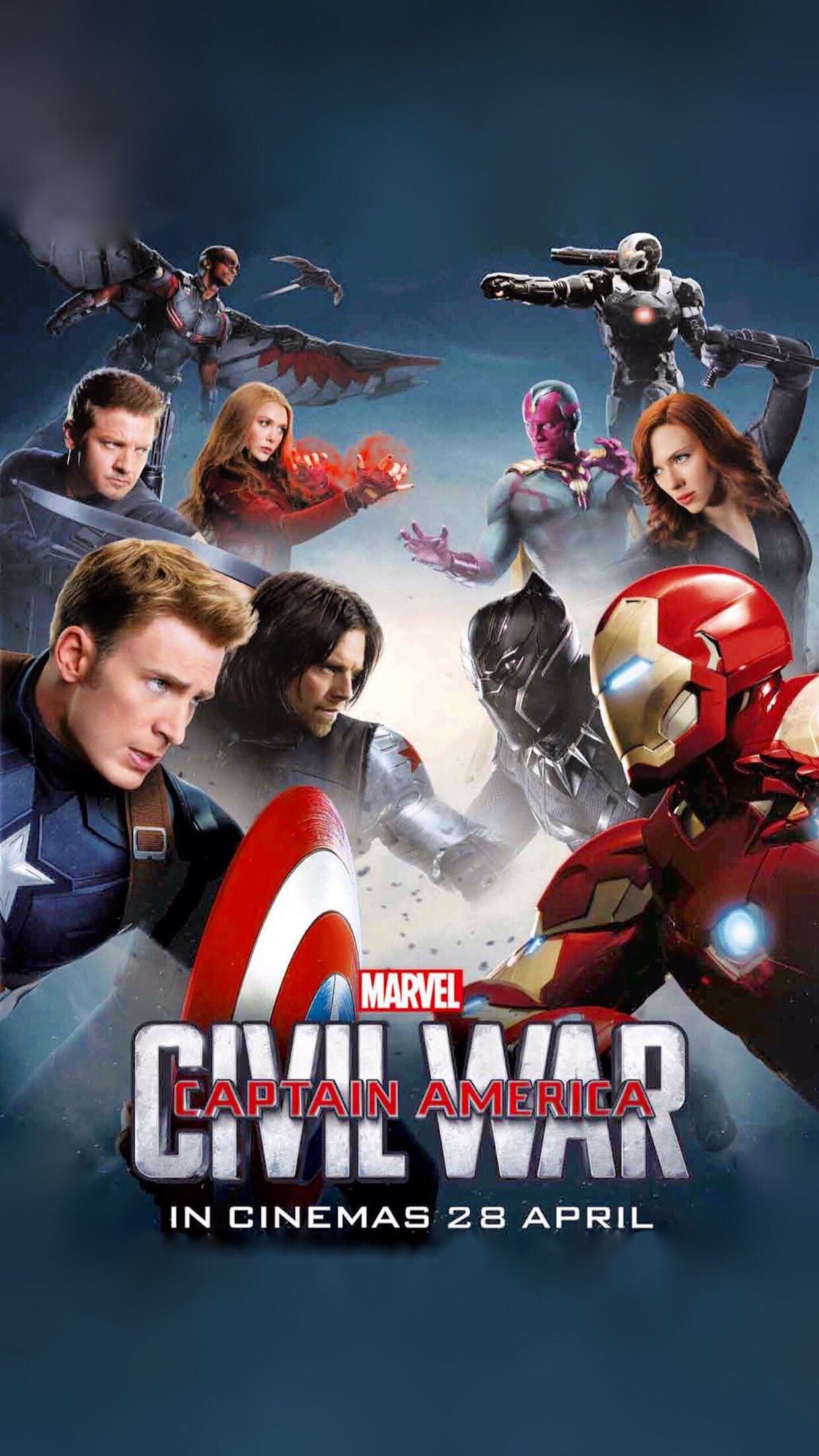 Captain America Civil War Wallpaper Iphone - HD Wallpaper 