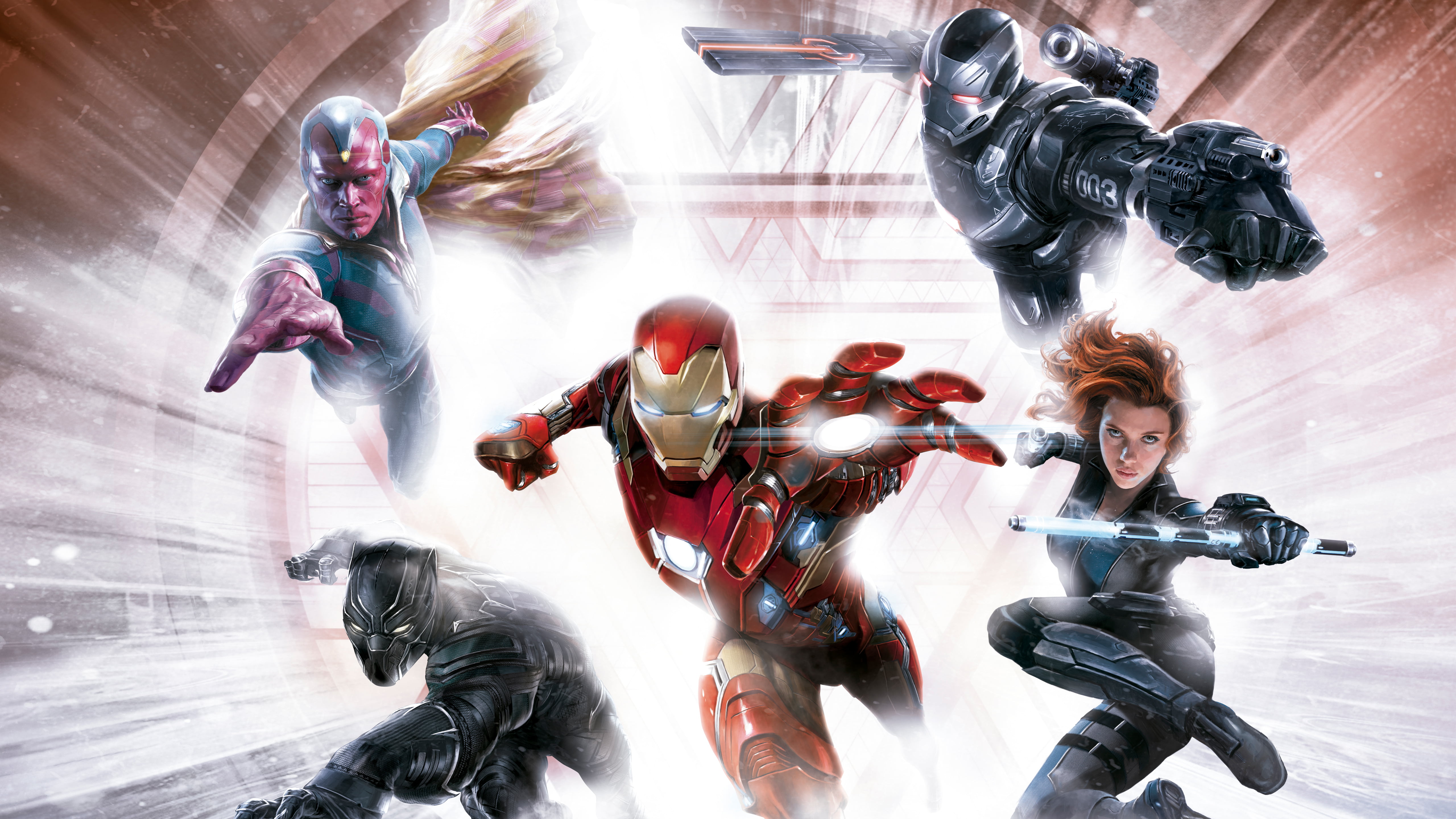 Iron Man, Black Panther, Black Widow, Captain America - Iron Man Captain  America Civil War Wallpaper Hd - 2880x1800 Wallpaper 