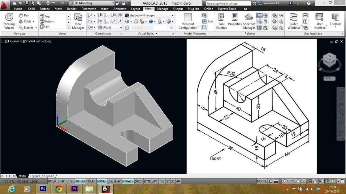 3d Designs Of Autocad - HD Wallpaper 