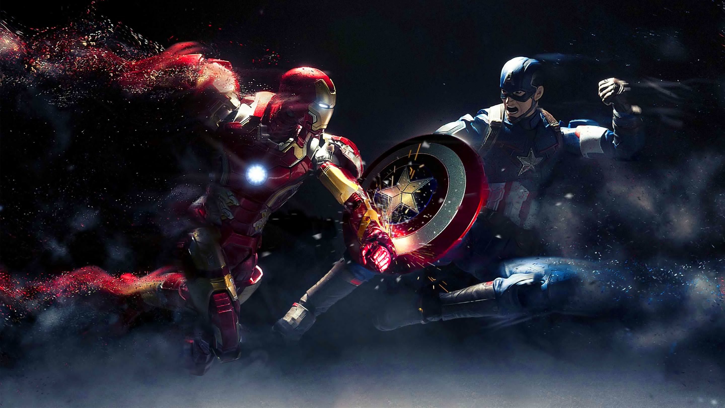 Captain America Vs Iron Man Wallpaper 4k - 2880x1620 Wallpaper 