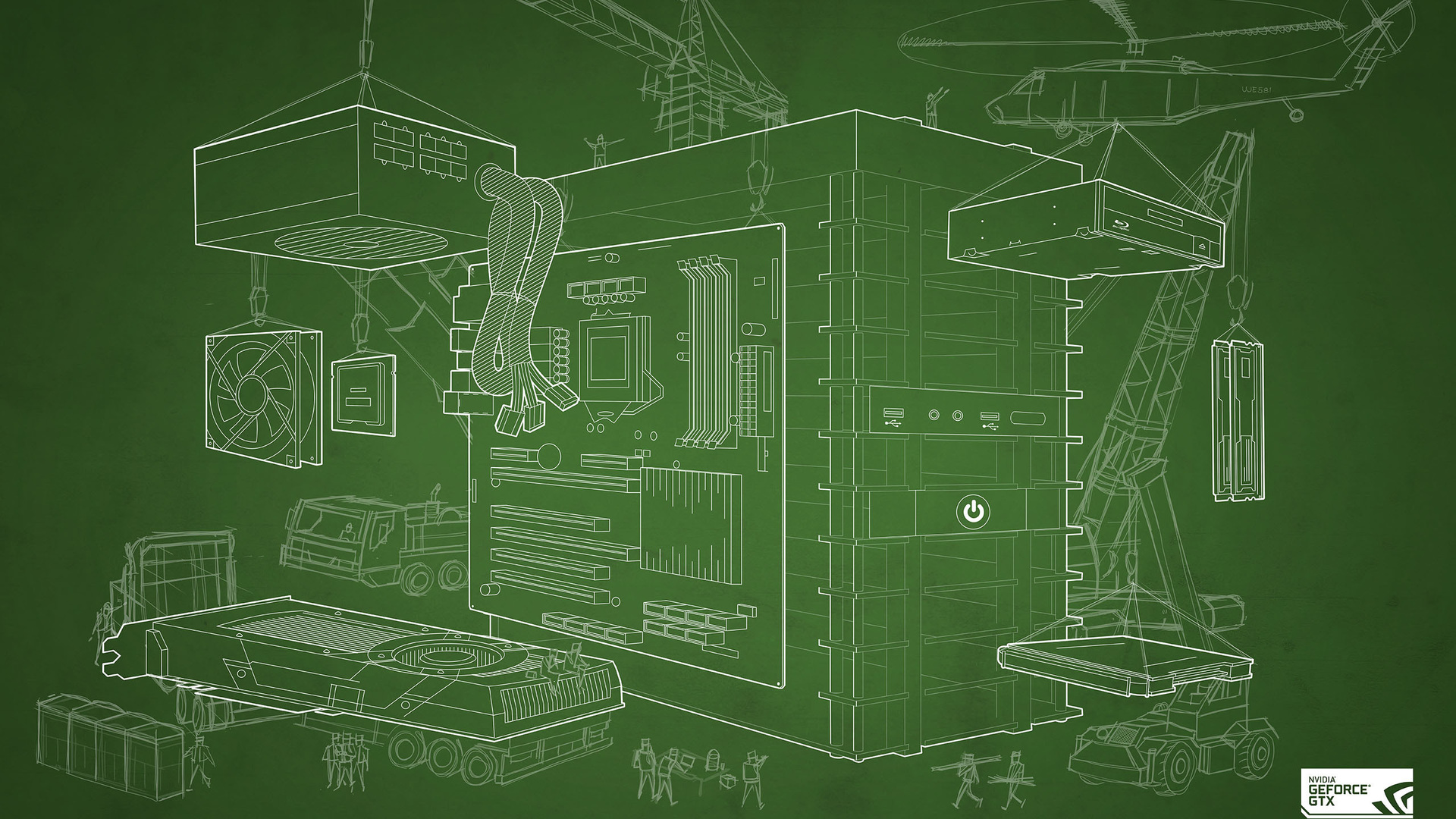 Diy Blueprint Wallpaper, Gtx, Nvidia, Geforce Photo - Geforce - HD Wallpaper 