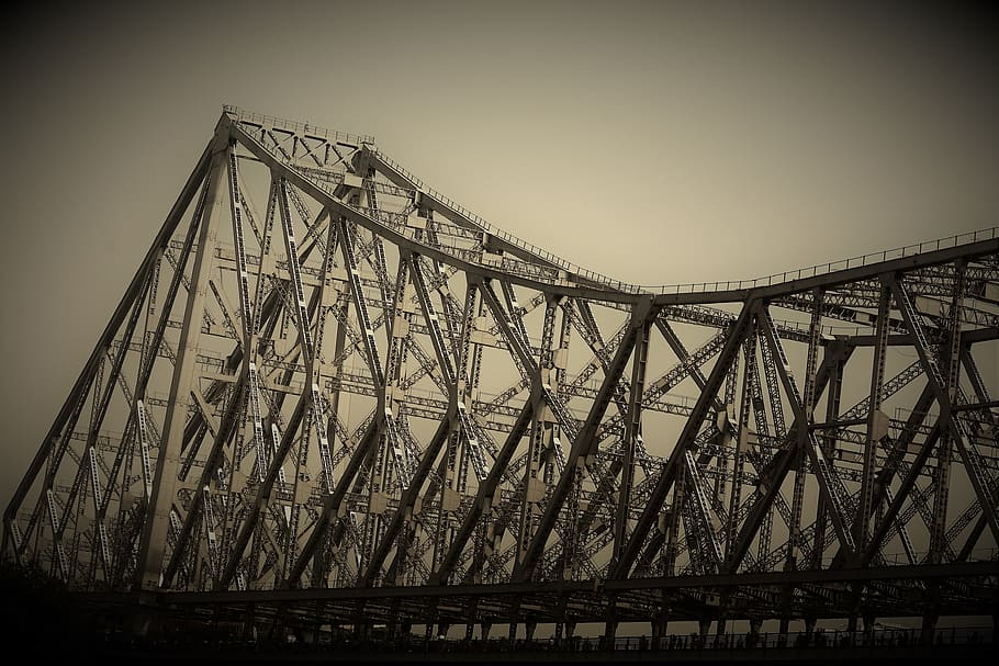 Bridge, Construction, Architecture, Iron, Outdoors, - Truss Bridge - HD Wallpaper 