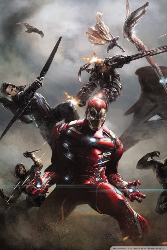 Captain America Civil War Wallpaper Iphone - HD Wallpaper 