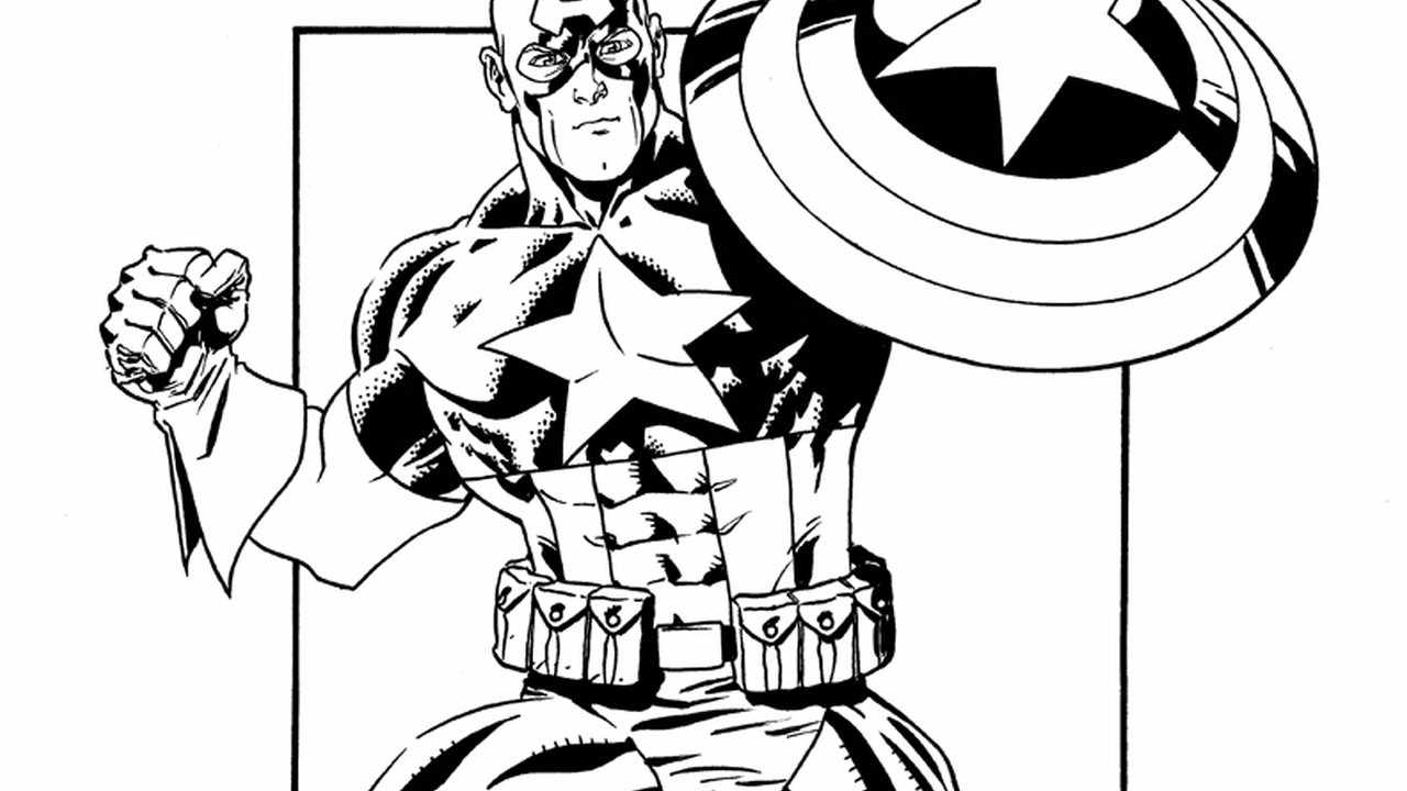 Stencil Captain America - HD Wallpaper 