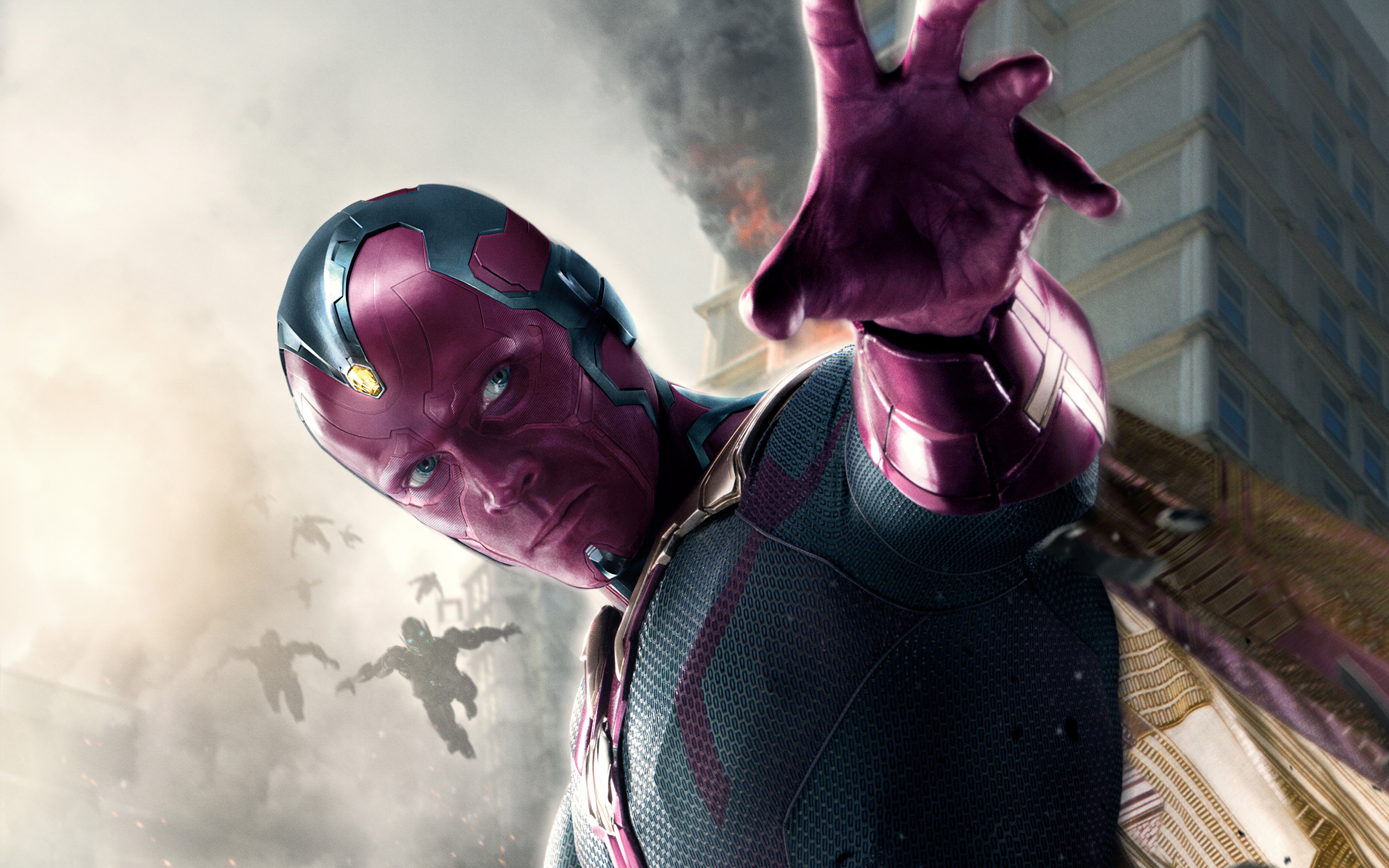 Vision Avengers Age Of Ultron-wide - Vision Marvel Wallpaper Hd - HD Wallpaper 