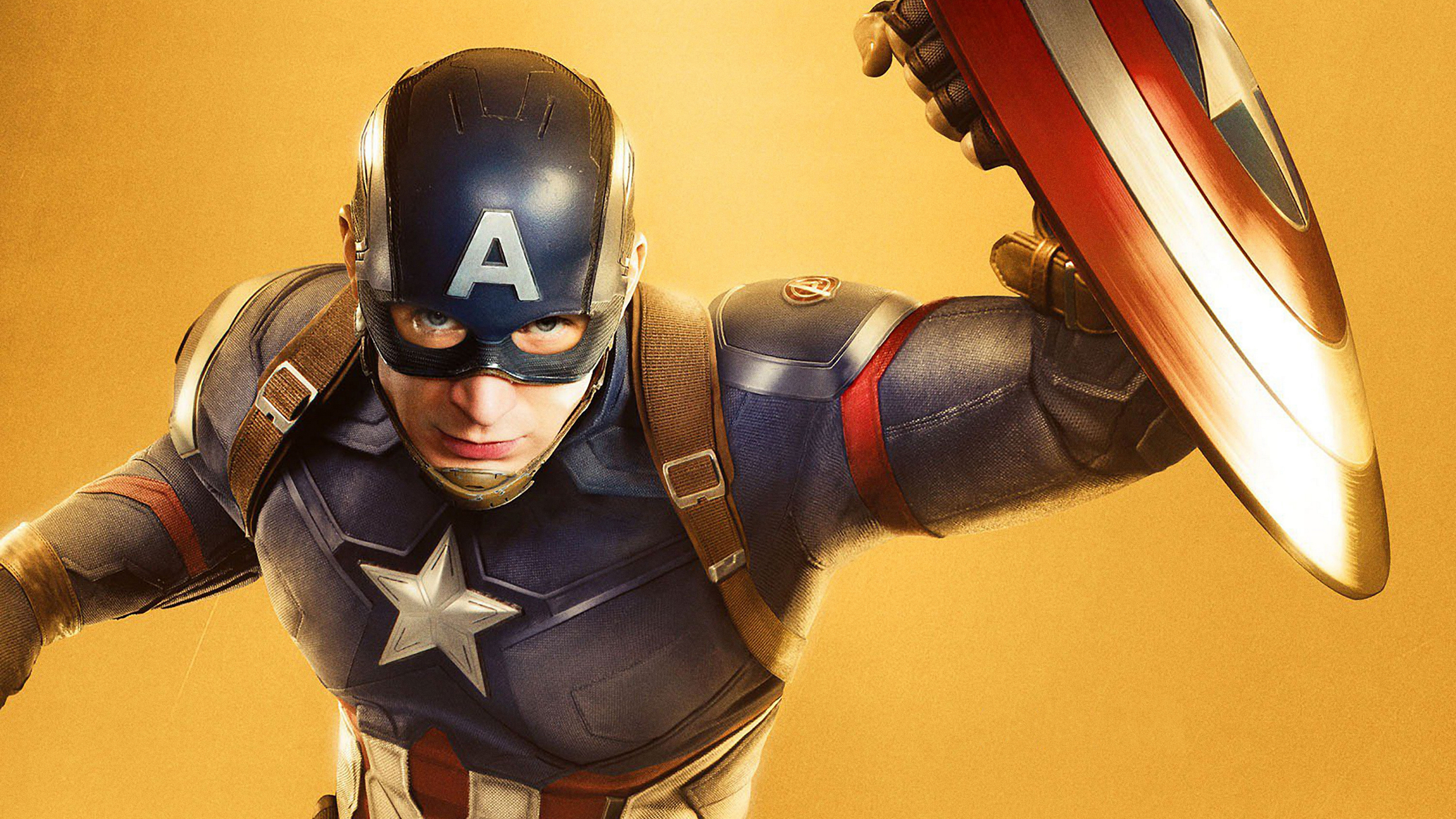 Chris Evans As Captain America 4k Wallpapers - Marvel More Than A Hero  Poster - 3840x2160 Wallpaper 