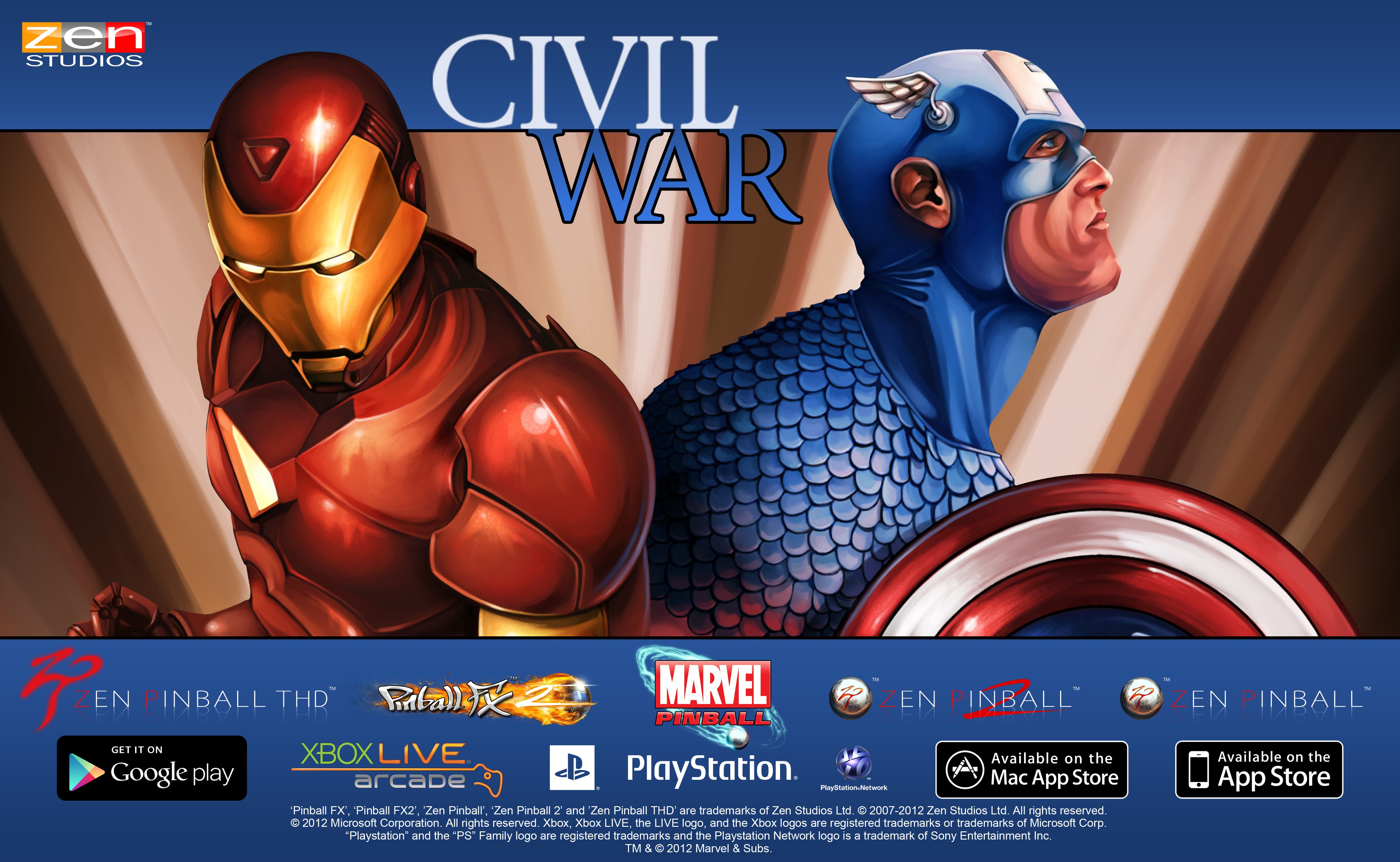 Civil War Backglass - HD Wallpaper 