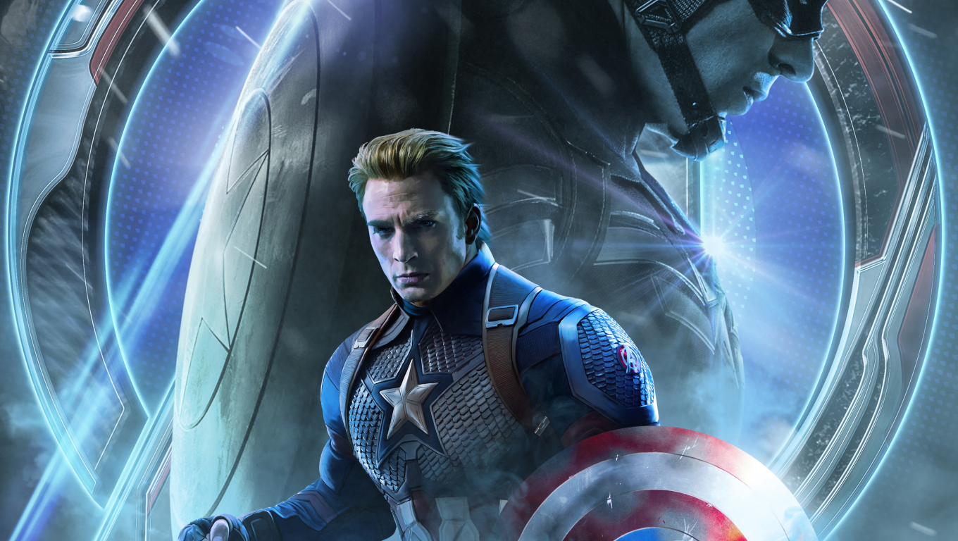 Avengers Endgame Captain America - HD Wallpaper 