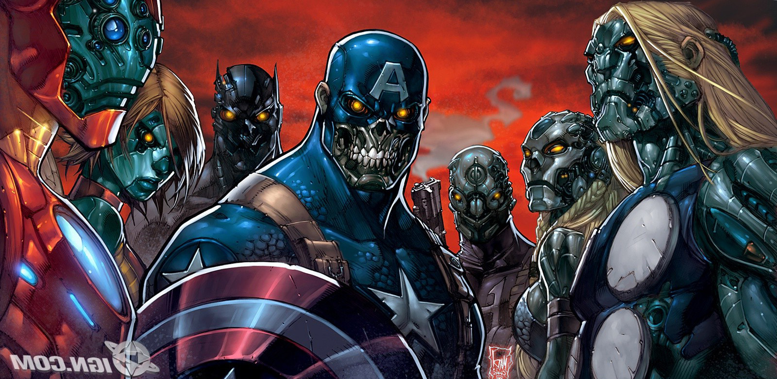 Captain America Zombie Comic - HD Wallpaper 