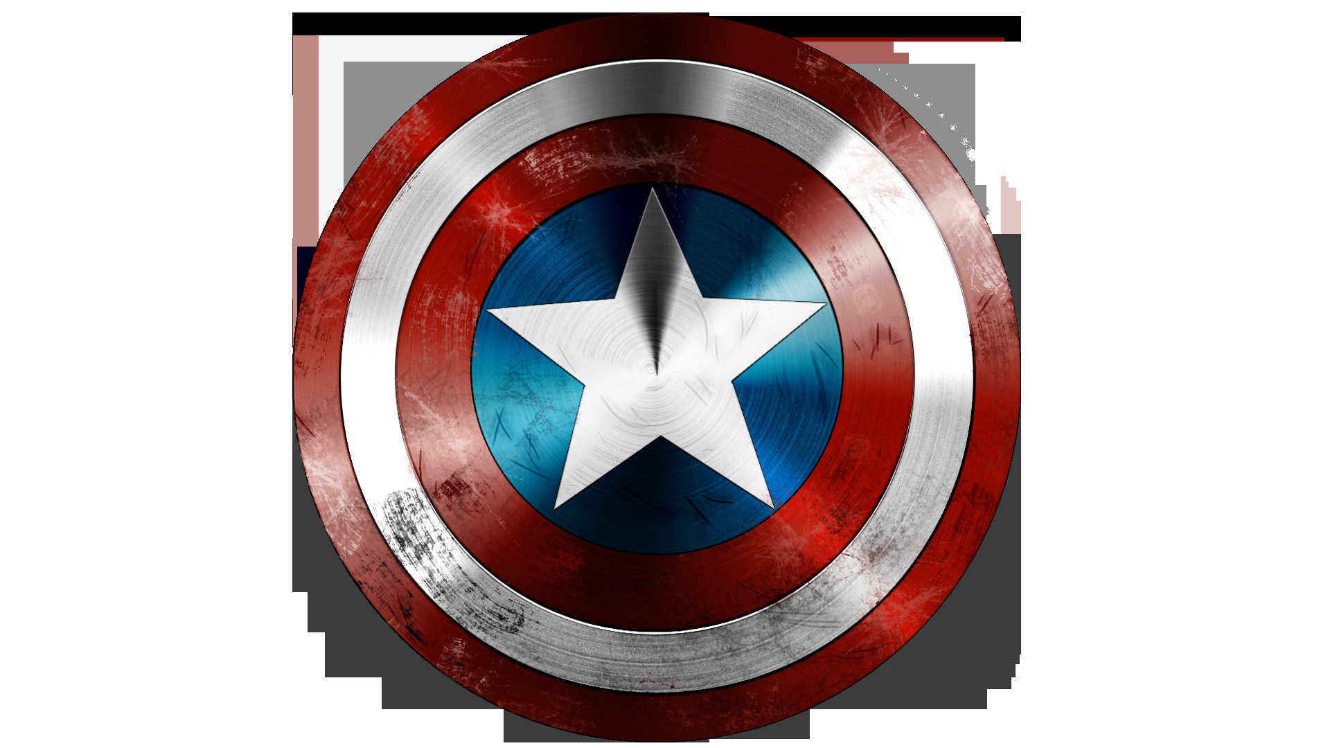 Captain America Hd Wallpaper Download - Thin Blue Line Captain America Shield - HD Wallpaper 