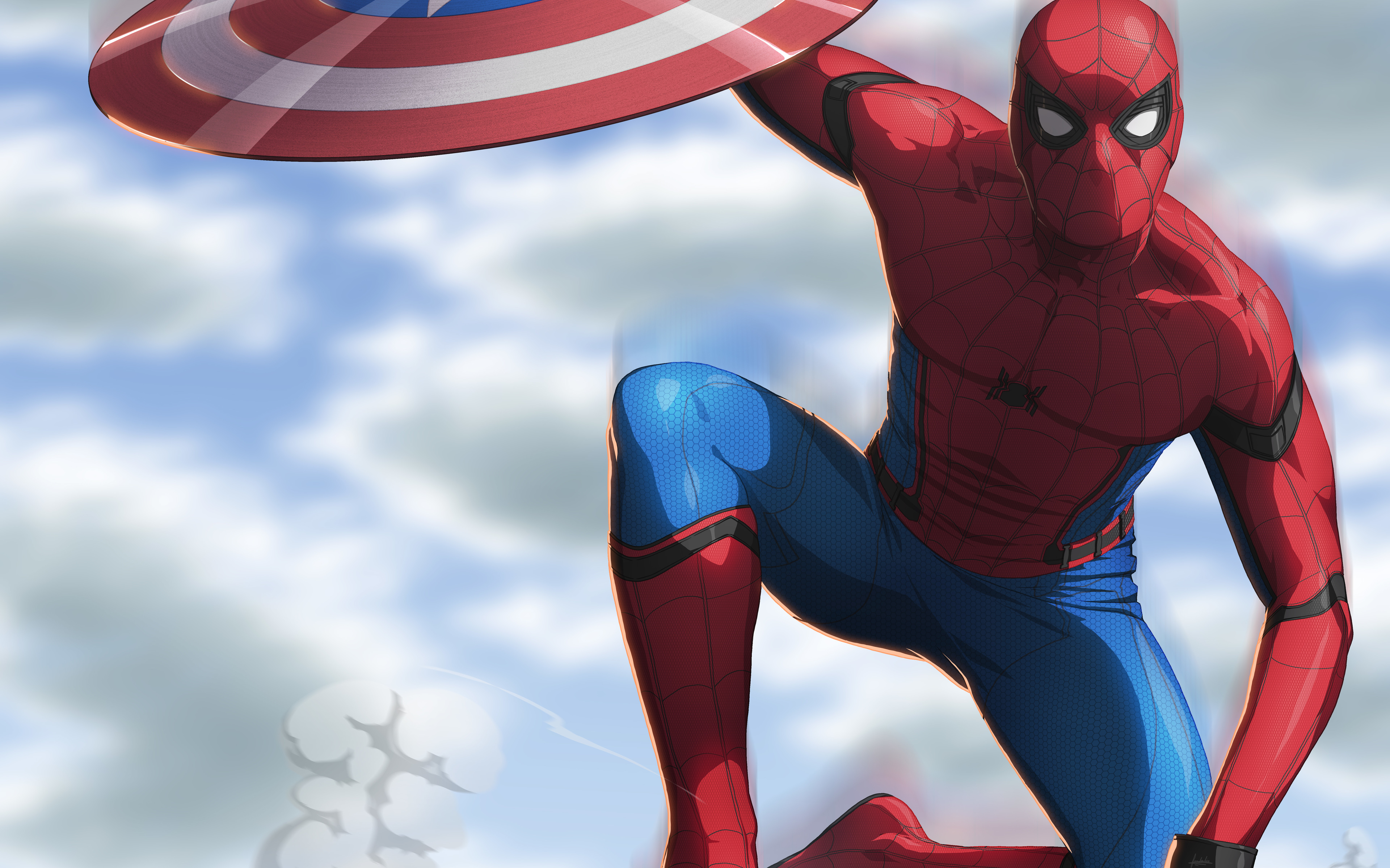 Spiderman, 4k, Captain America Civil War, Spider Man, - Spiderman Civil War Hd - HD Wallpaper 