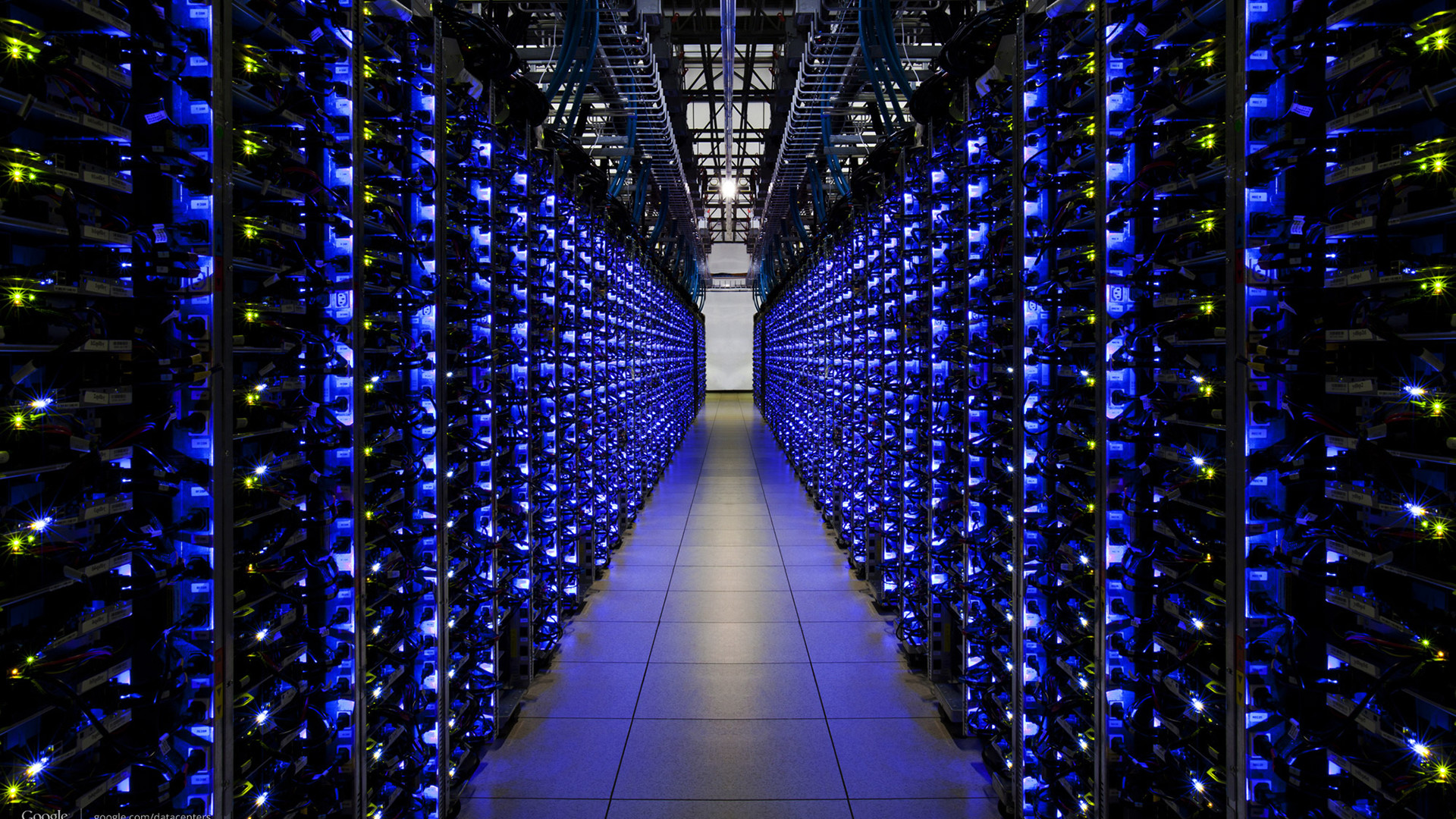 Server Room Of Google - 1920x1080 Wallpaper 