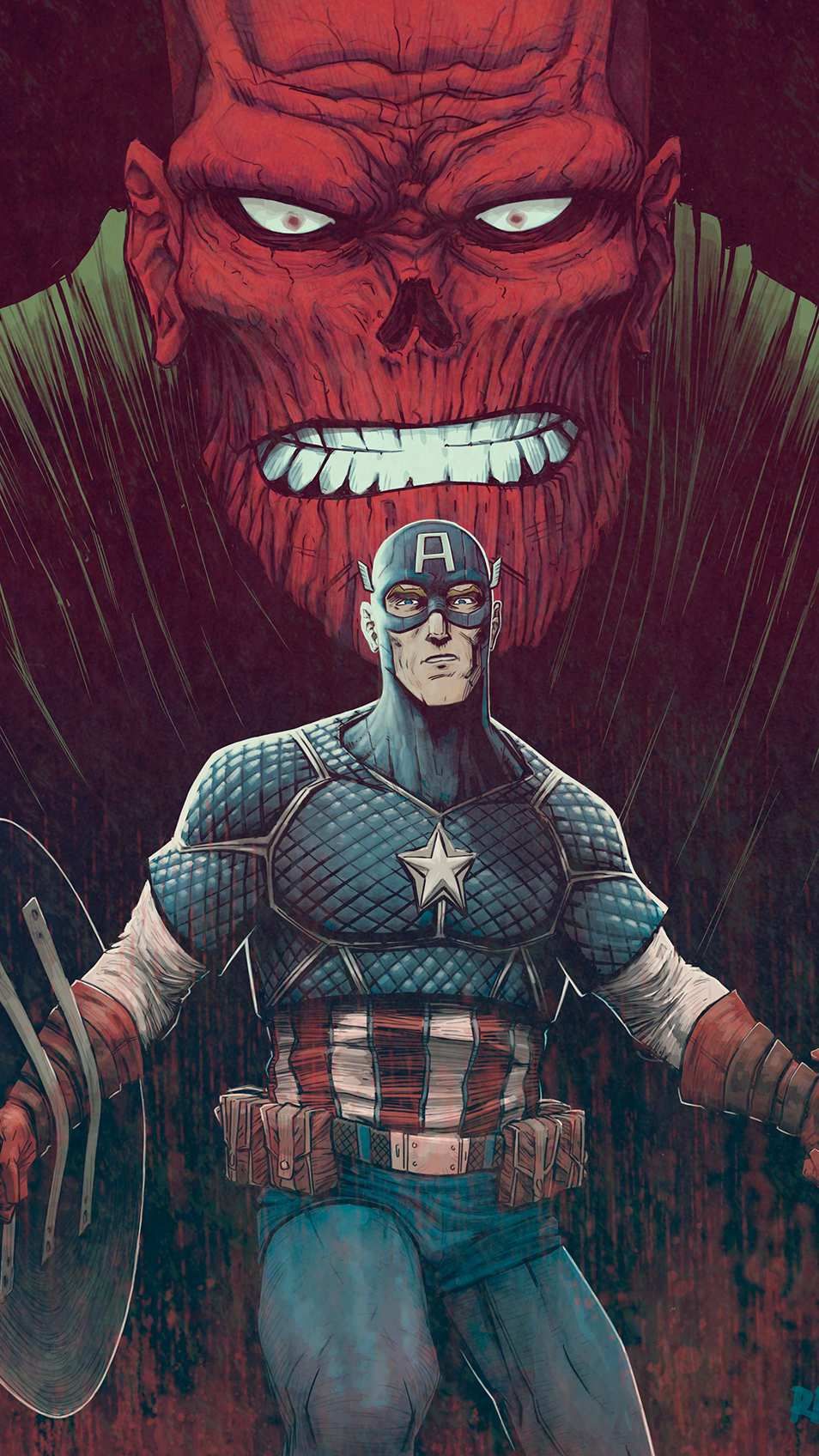 Captain America Wallpaper Comic - HD Wallpaper 