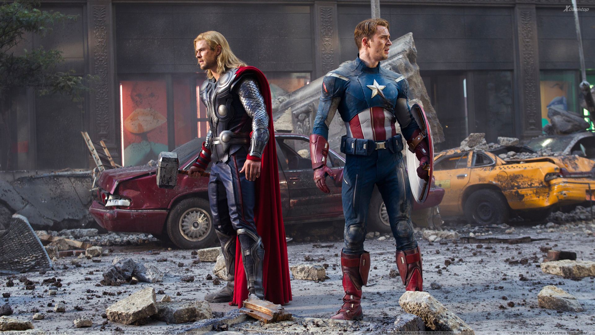 Captain America With Thor - HD Wallpaper 