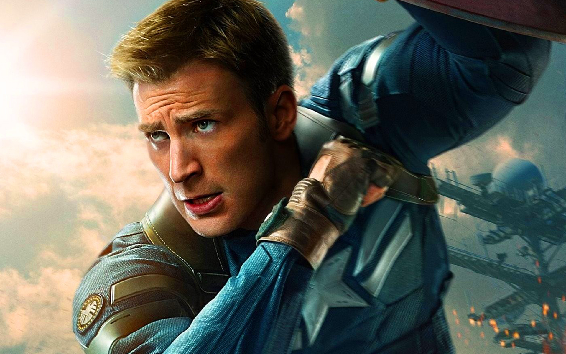 Free Captain America Chris Evans, Computer Desktop - Steve Rogers Captain America Mcu - HD Wallpaper 