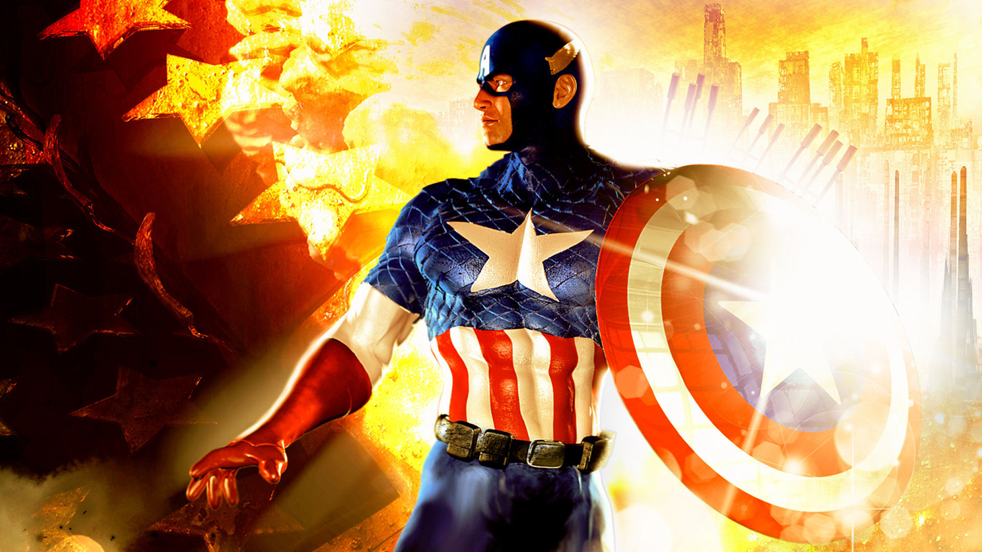 Captain America Wallpapers Hd - Capitan America Wallpaper Hd - HD Wallpaper 