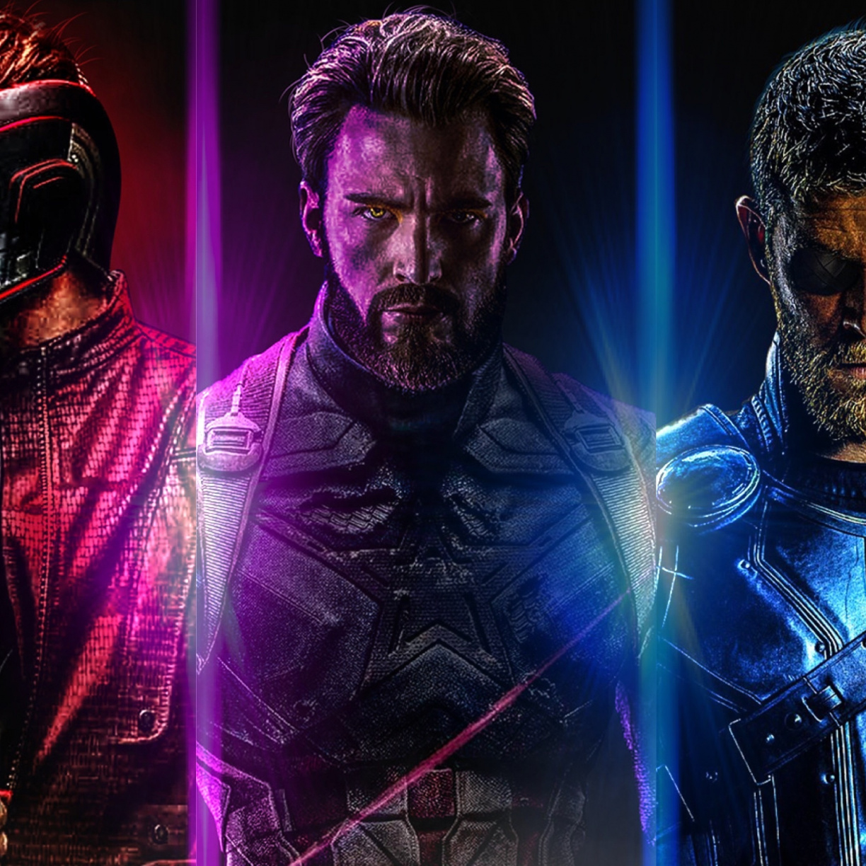 Infinity War, Star-lord, Captain America, Thor, Wallpaper - Captain America Wallpaper 4k Iphone - HD Wallpaper 