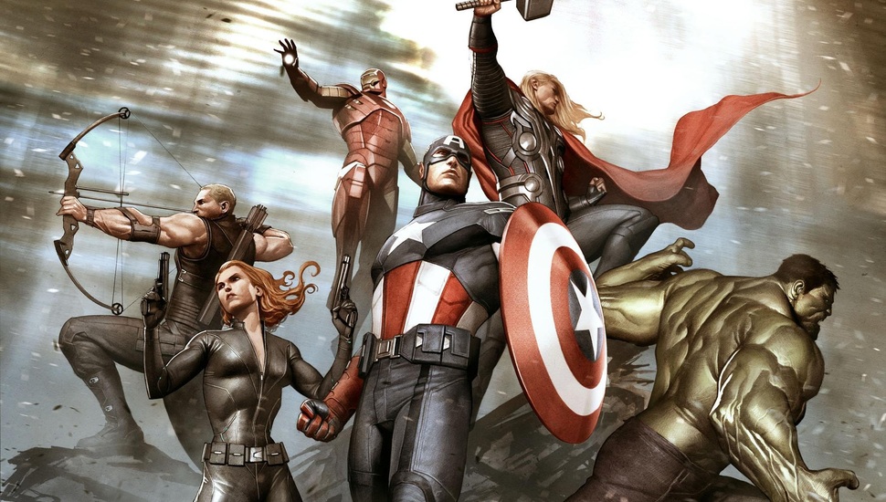 The Avengers, Hawkeye, Black Widow, Hulk, Thor, Captain - Iron Man Halk Captain America Thor - HD Wallpaper 
