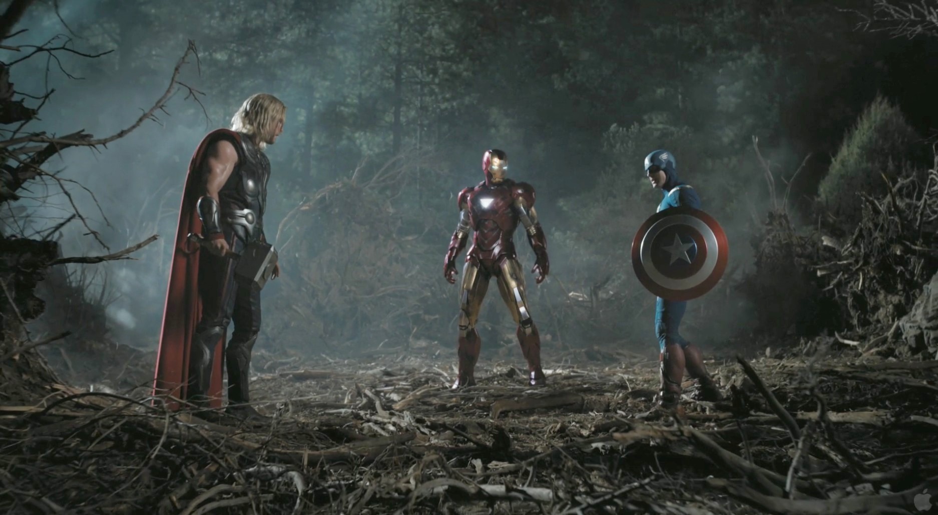 Iron Man Thor Captain America Avengers 1 - HD Wallpaper 
