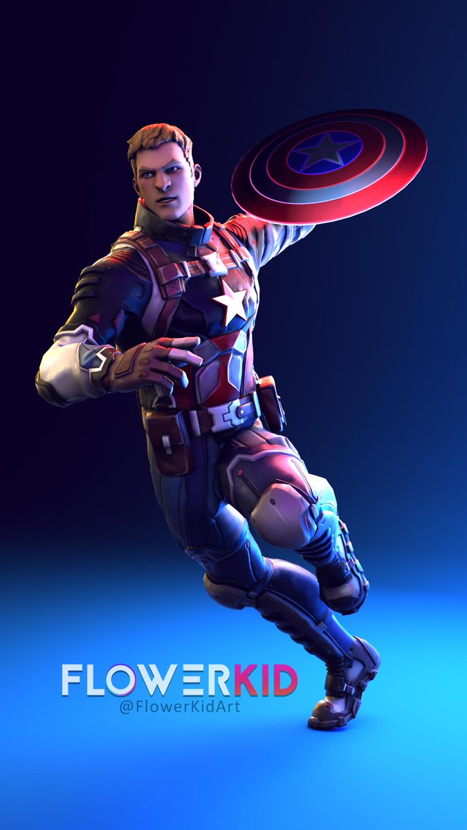 Captain America Fortnite Skin - HD Wallpaper 