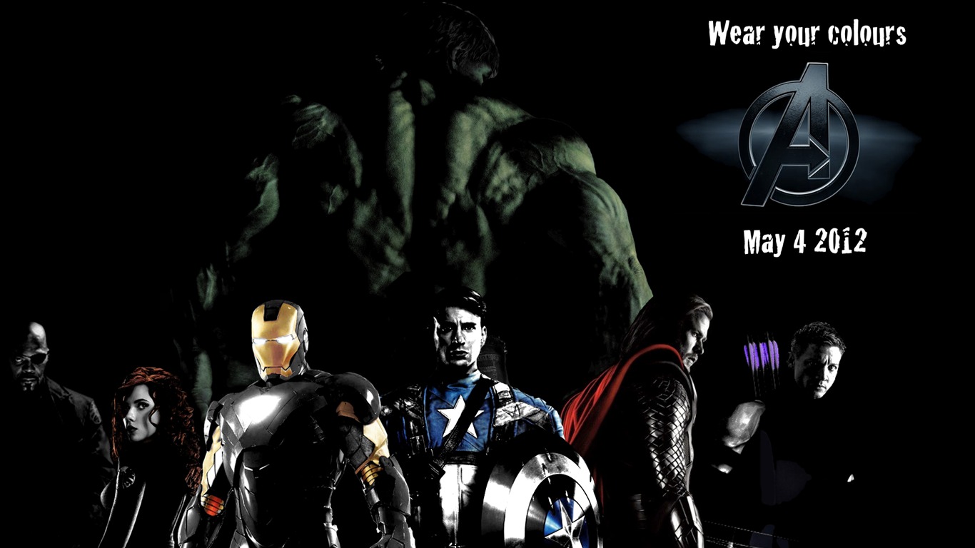 The Avengers 2012 Hd Movie Desktop Wallpaper - Avengers Thor Black Wallpaper Hd - HD Wallpaper 