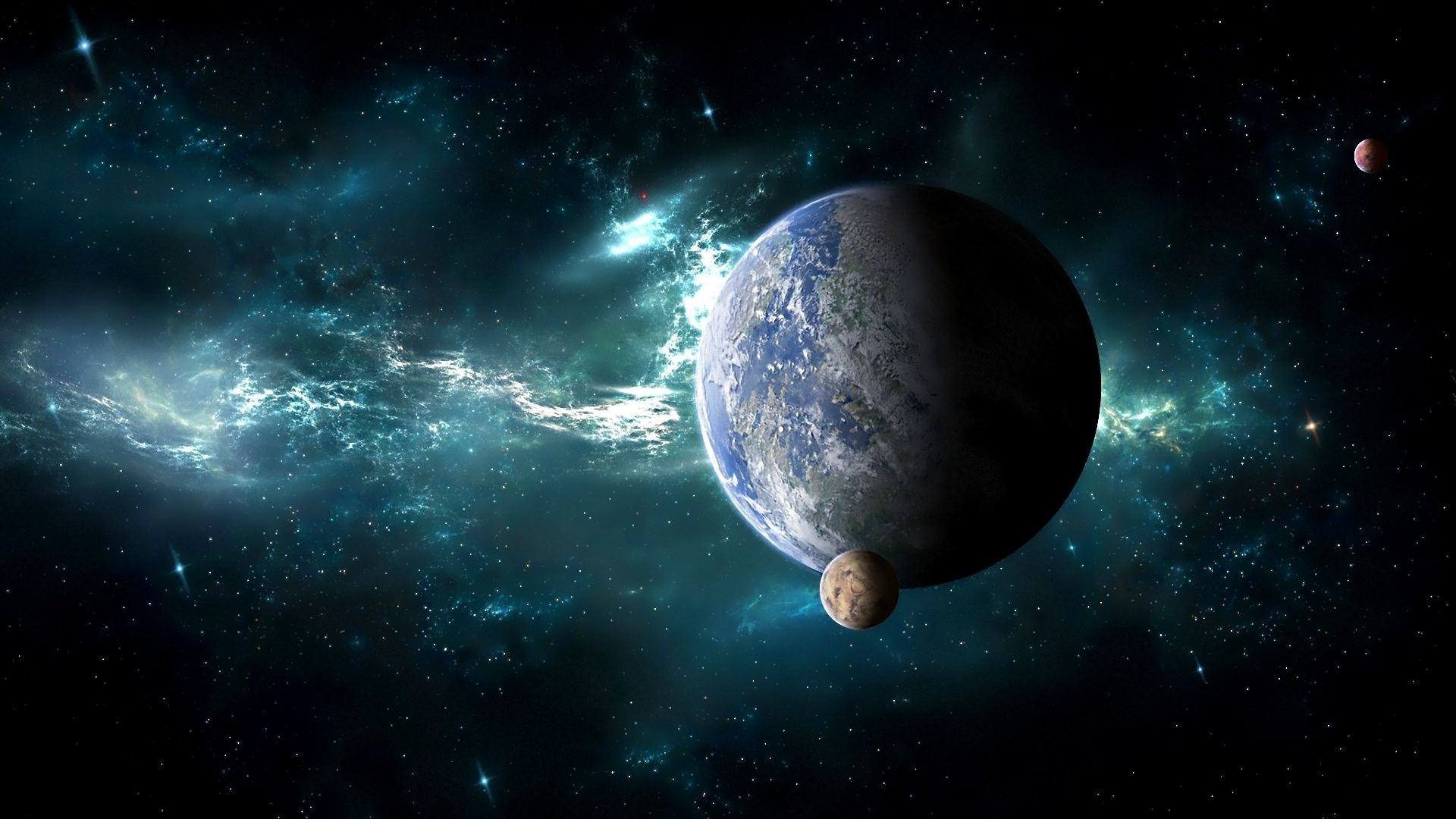 Earth From Space Wallpaper 1920ã1080 Pictures Of Earth - 3d Galaxy Wallpaper For Pc - HD Wallpaper 