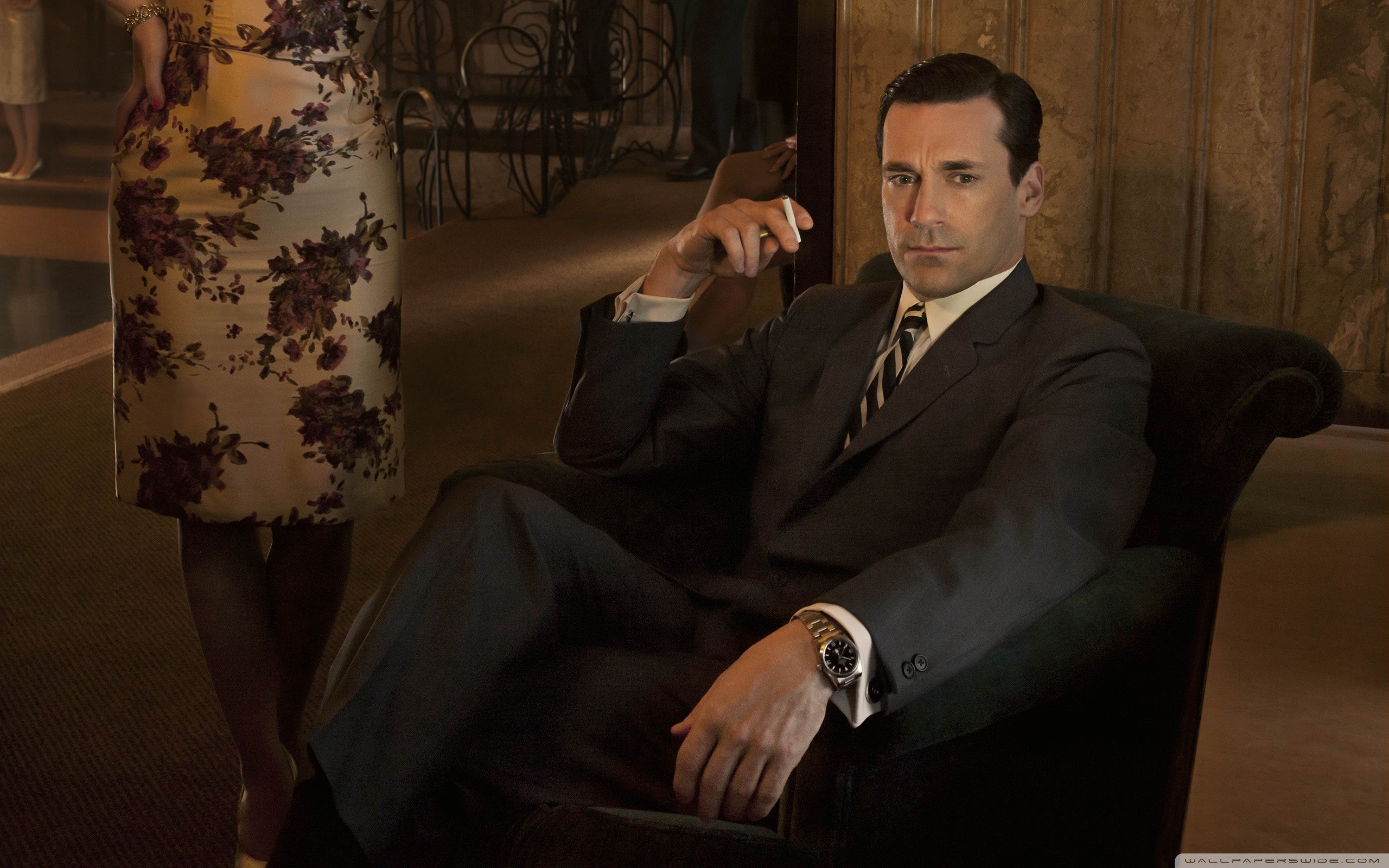 Wide 
 Data Src Amazing Jon Hamm Wallpaper For Andro - Jon Hamm Mad Men Watch - HD Wallpaper 