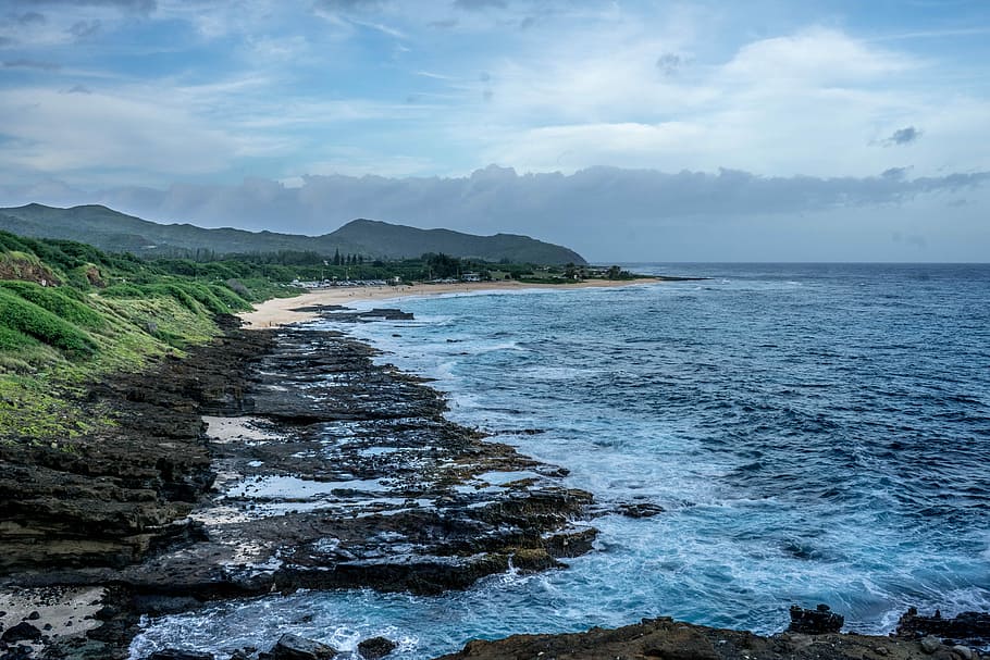 Hawaii, Oahu, North Shore, Nature, Ocean, Pacific, - Sandy Beach - HD Wallpaper 
