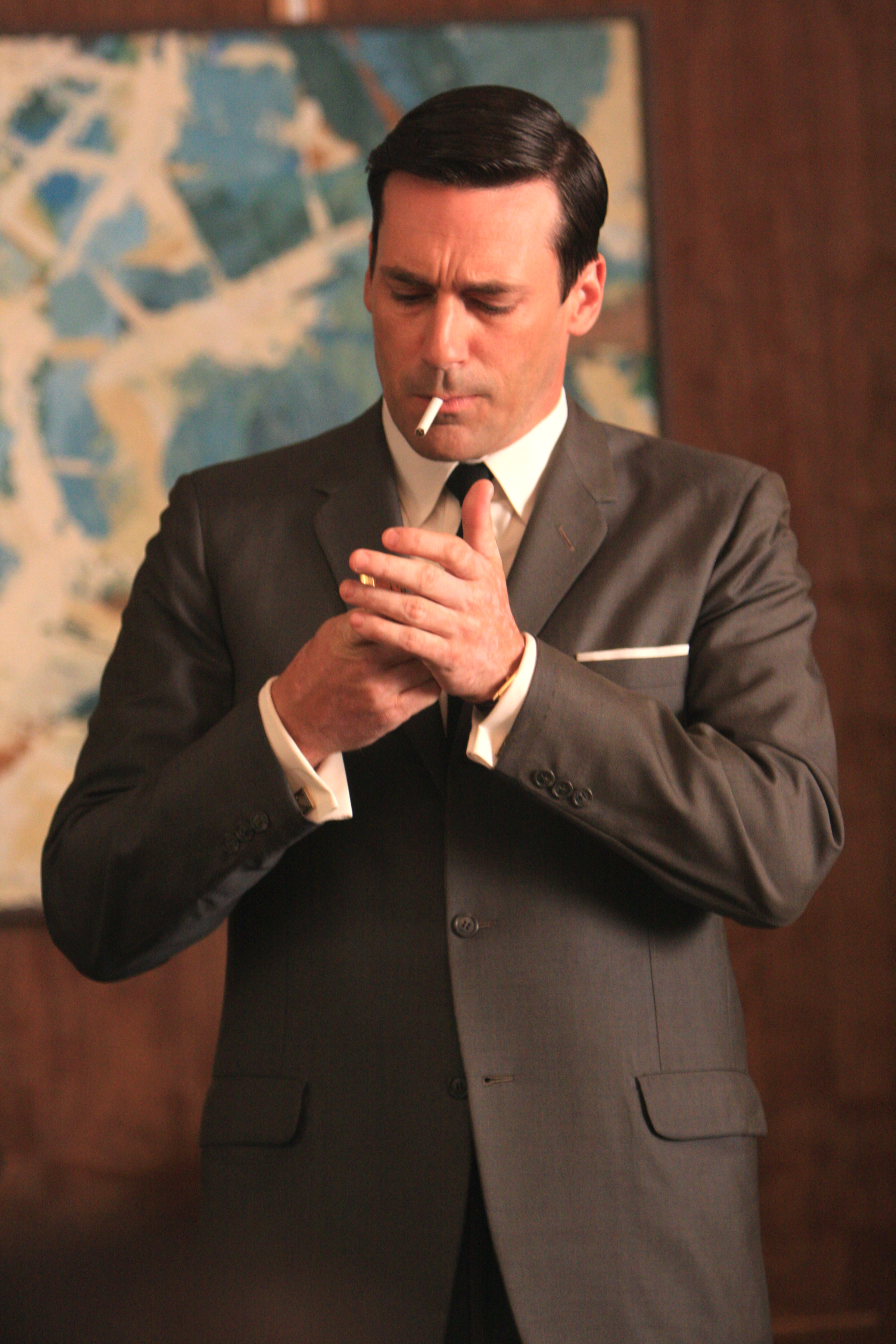 Smoking In A Suit - HD Wallpaper 