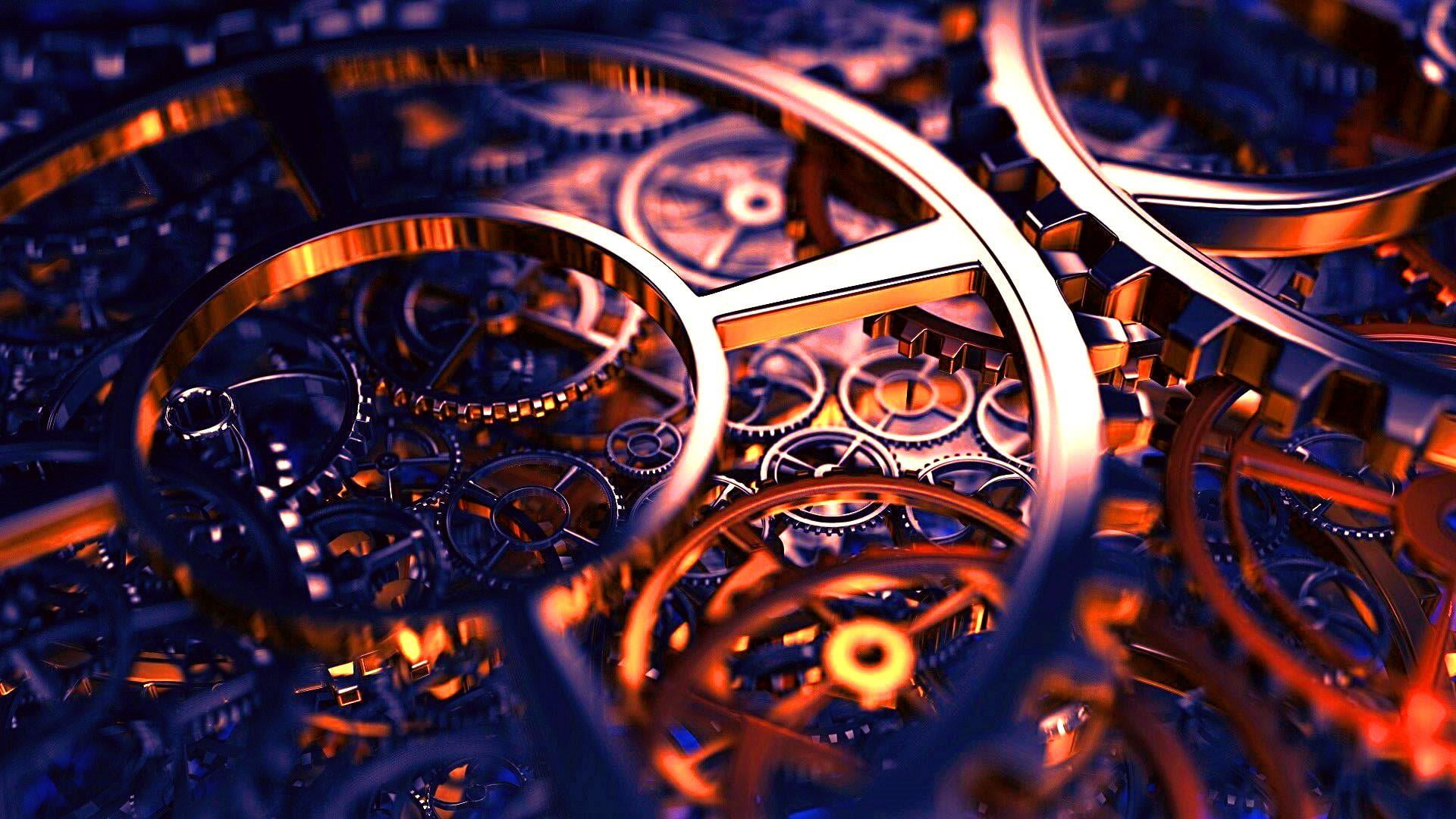 Clock Mechanism - HD Wallpaper 