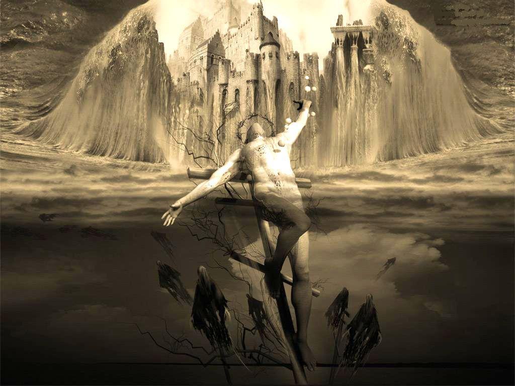 Beautiful Picture Of Jesus Rising - HD Wallpaper 