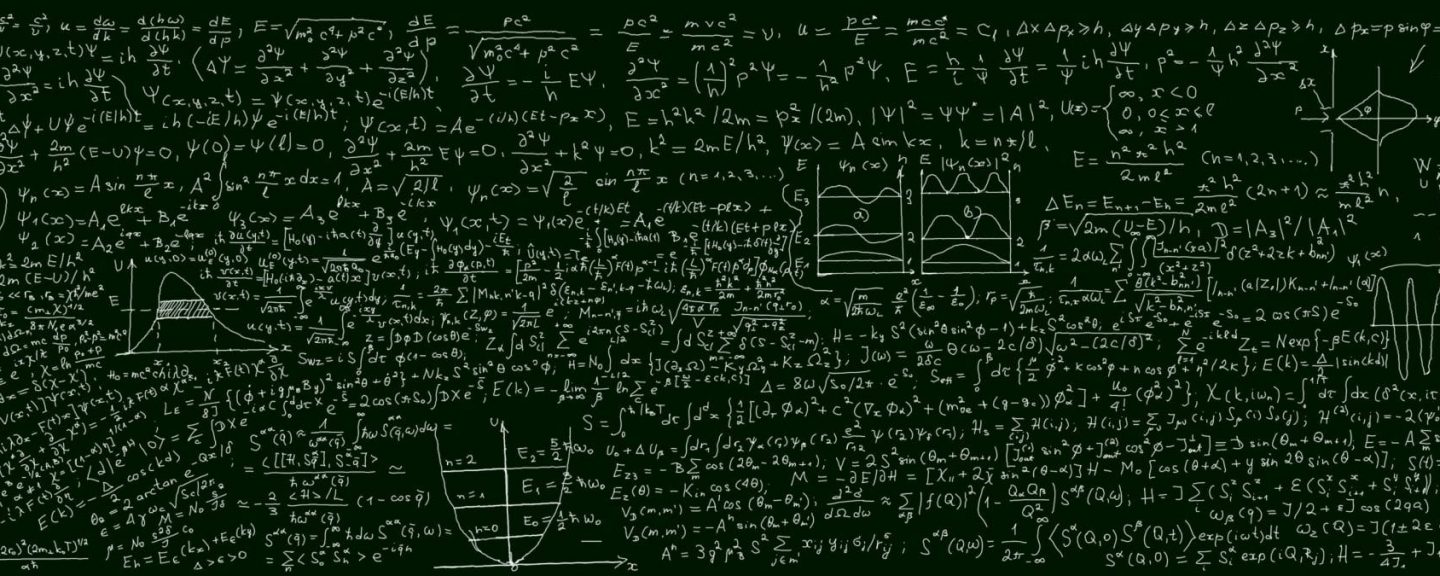 Quantum Physics Blackboard - Wallpaper - 1440x576 Wallpaper 