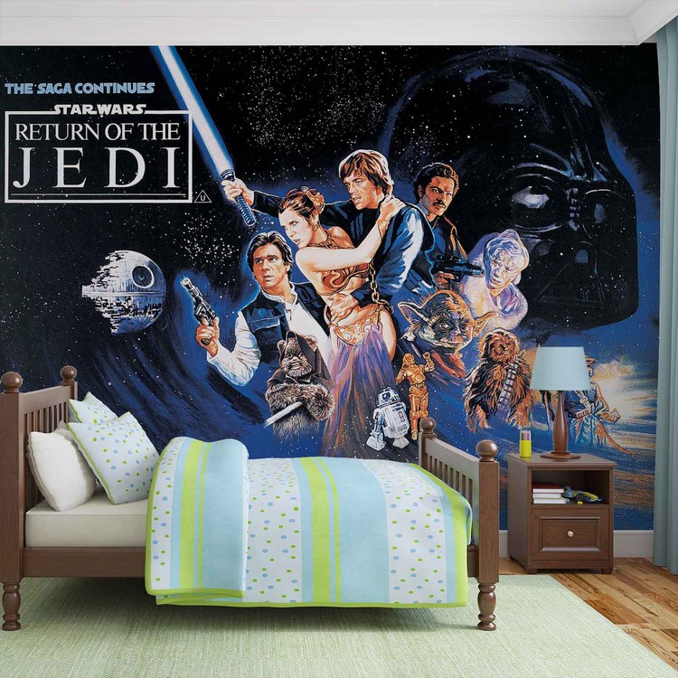 Star Wars Return Of The Jedi Wallpaper Mural Star Wars Return Of The Jedi Original Poster 750x750 Wallpaper Teahub Io