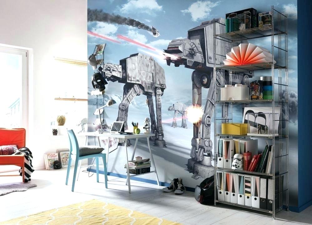 Star Wars Wallpaper Bedroom Star Wars Murals Details - Star Wars Rooms Hoth - HD Wallpaper 
