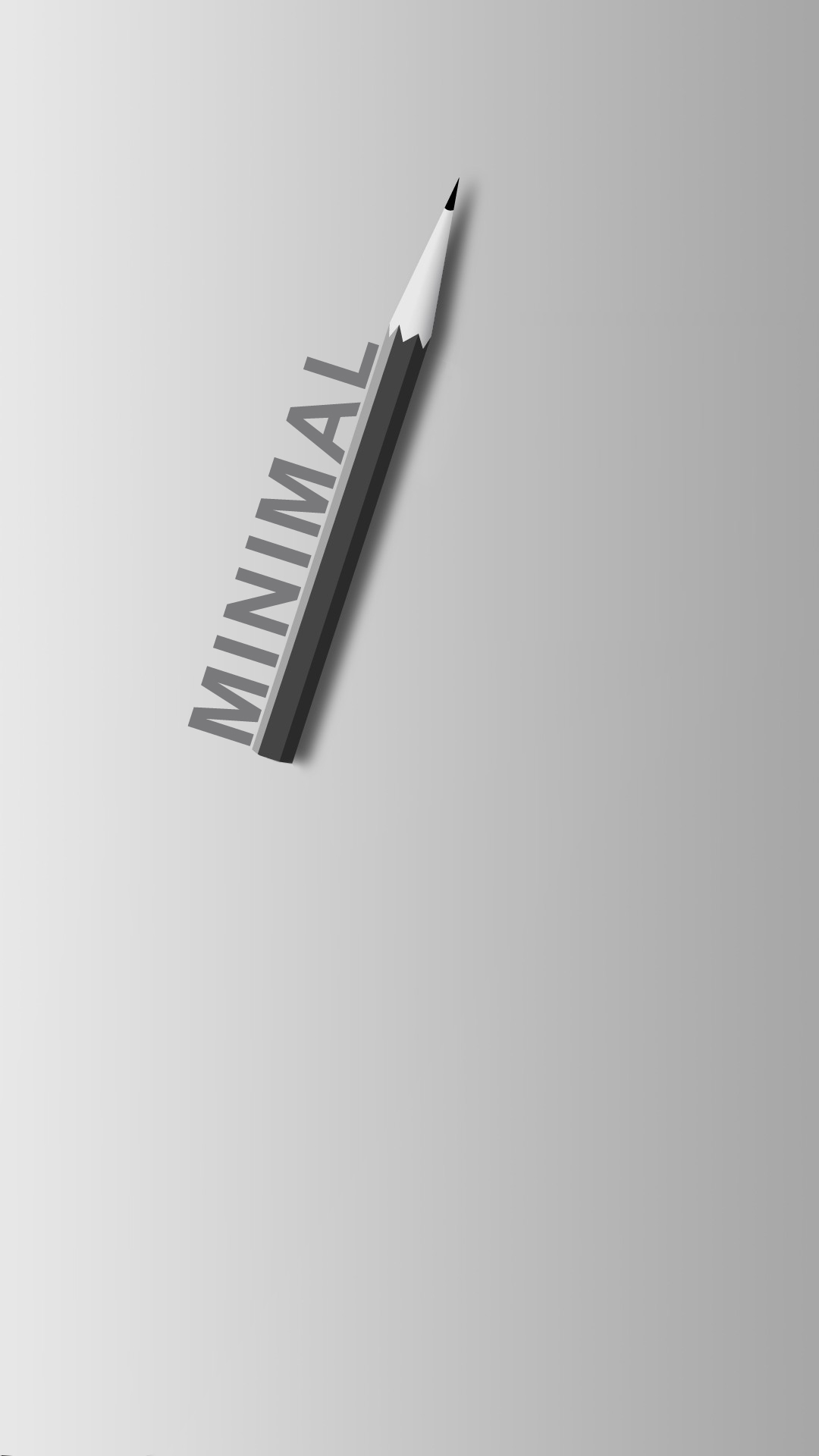 Pencil Minimal Wallpaper - Pencil Iphone - HD Wallpaper 