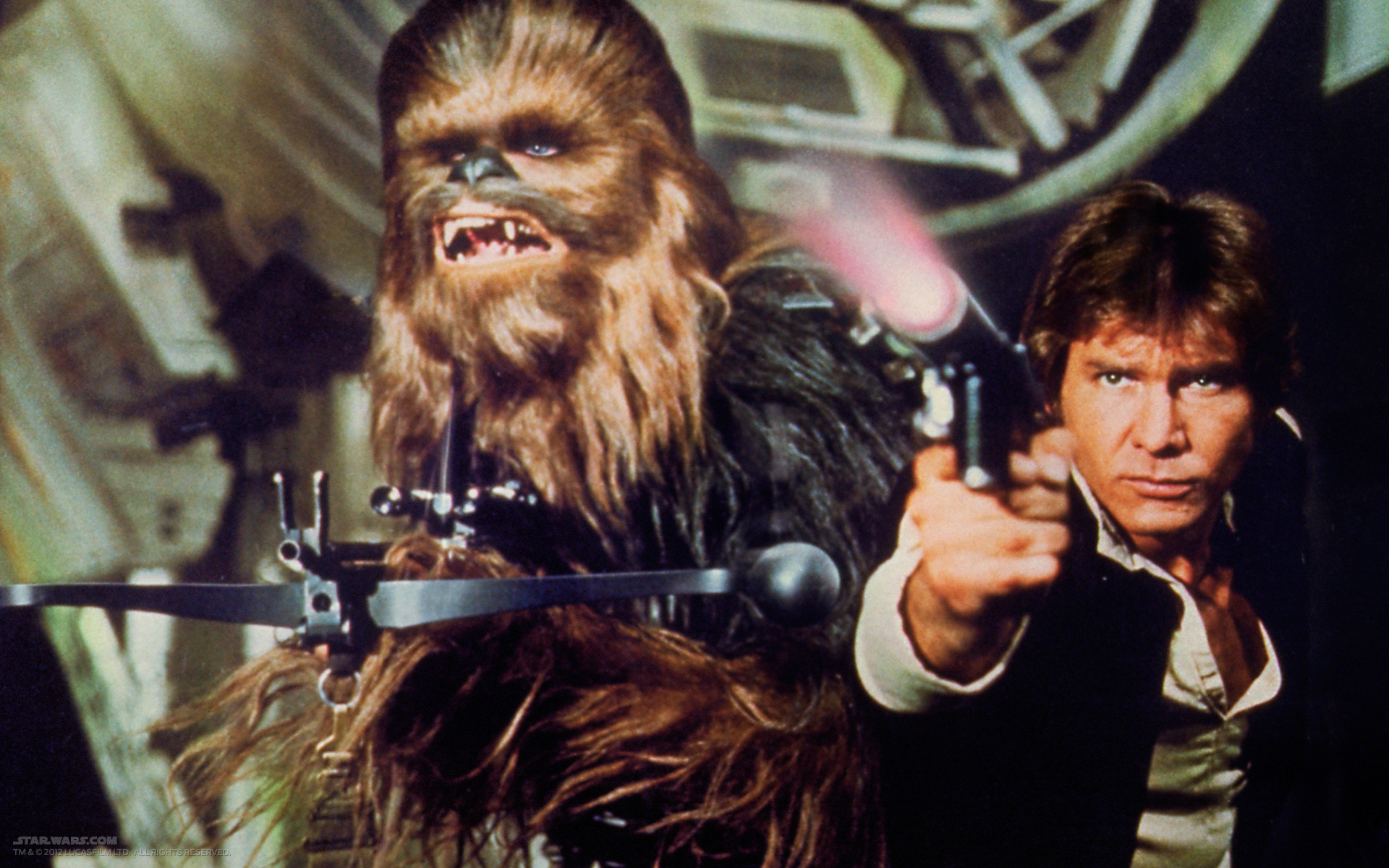 Han Solo Chewbacca And The Millennium Falcon Return - Captain Solo Star Wars - HD Wallpaper 