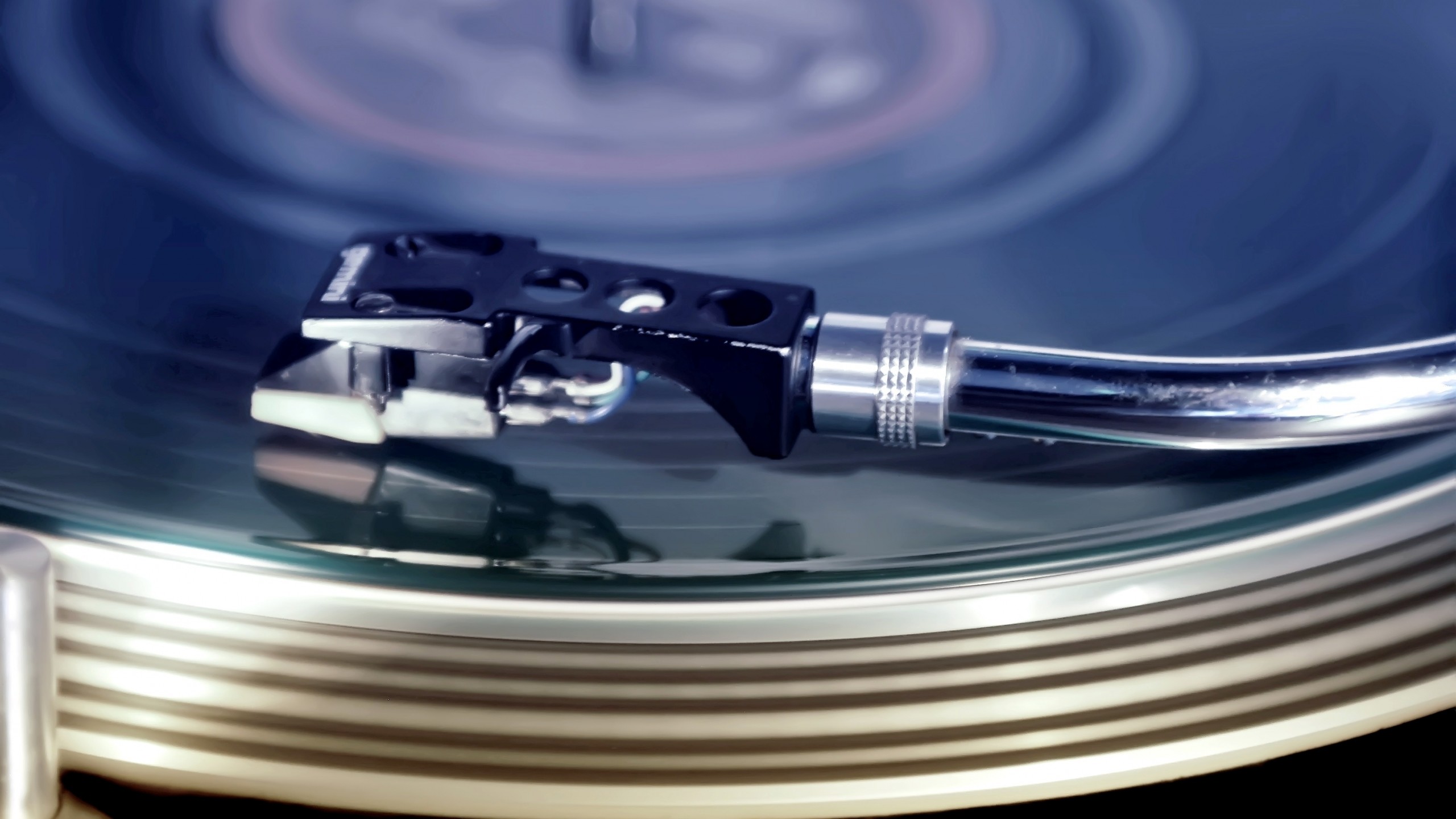 Turn Table Record Wallpaper For Imac 
 Data Src Widescreen - Blue Vinyl Hd Tapeta - HD Wallpaper 