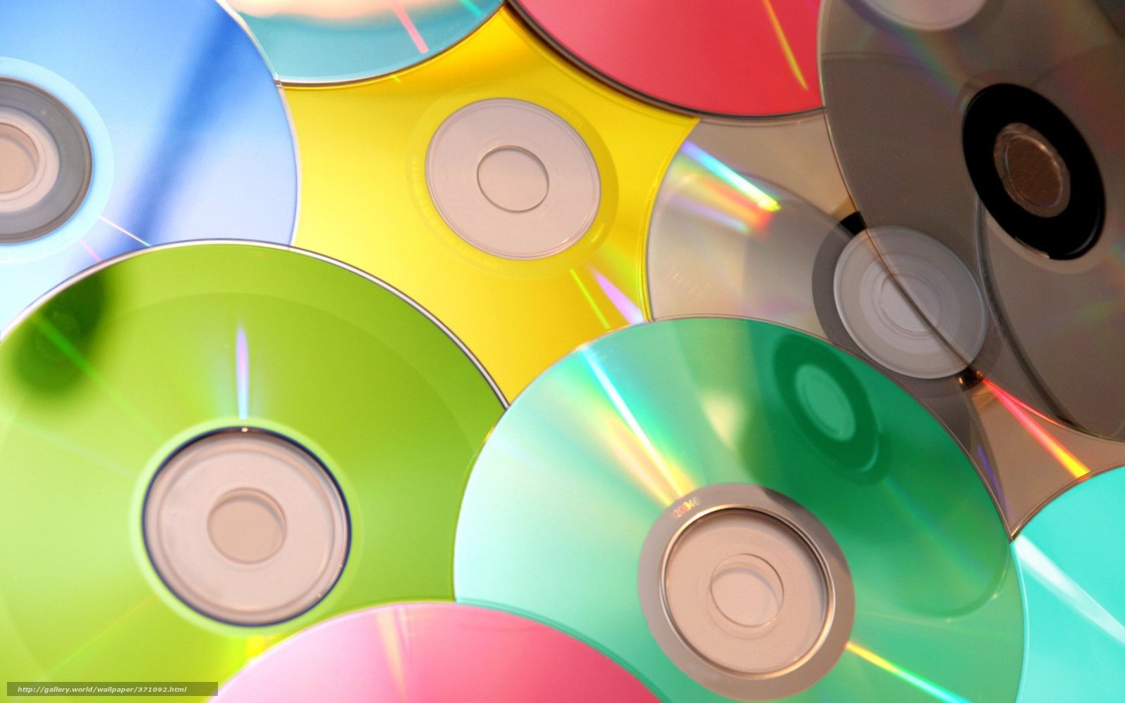 Download Wallpaper Music, Record, Wallpaper, Cds Free - Cd Colorful - HD Wallpaper 