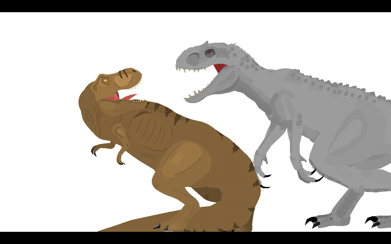 Tyrannosaurus Rex Vs Indominus Rex - Tyrannosaurus - HD Wallpaper 